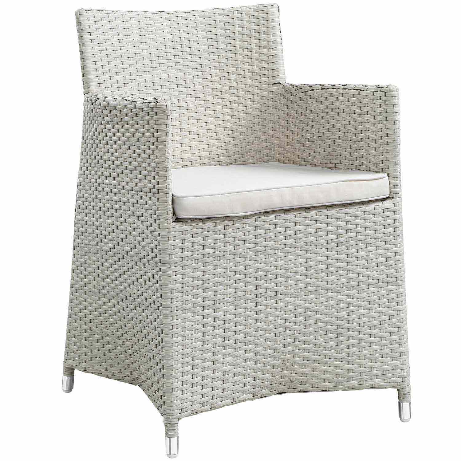 Modway Junction Outdoor Patio Armchair - Gray/White