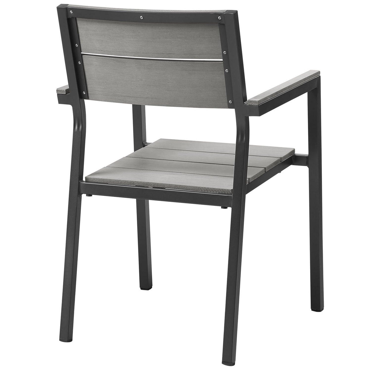 Modway Maine Dining Outdoor Patio Armchair - Brown/Gray