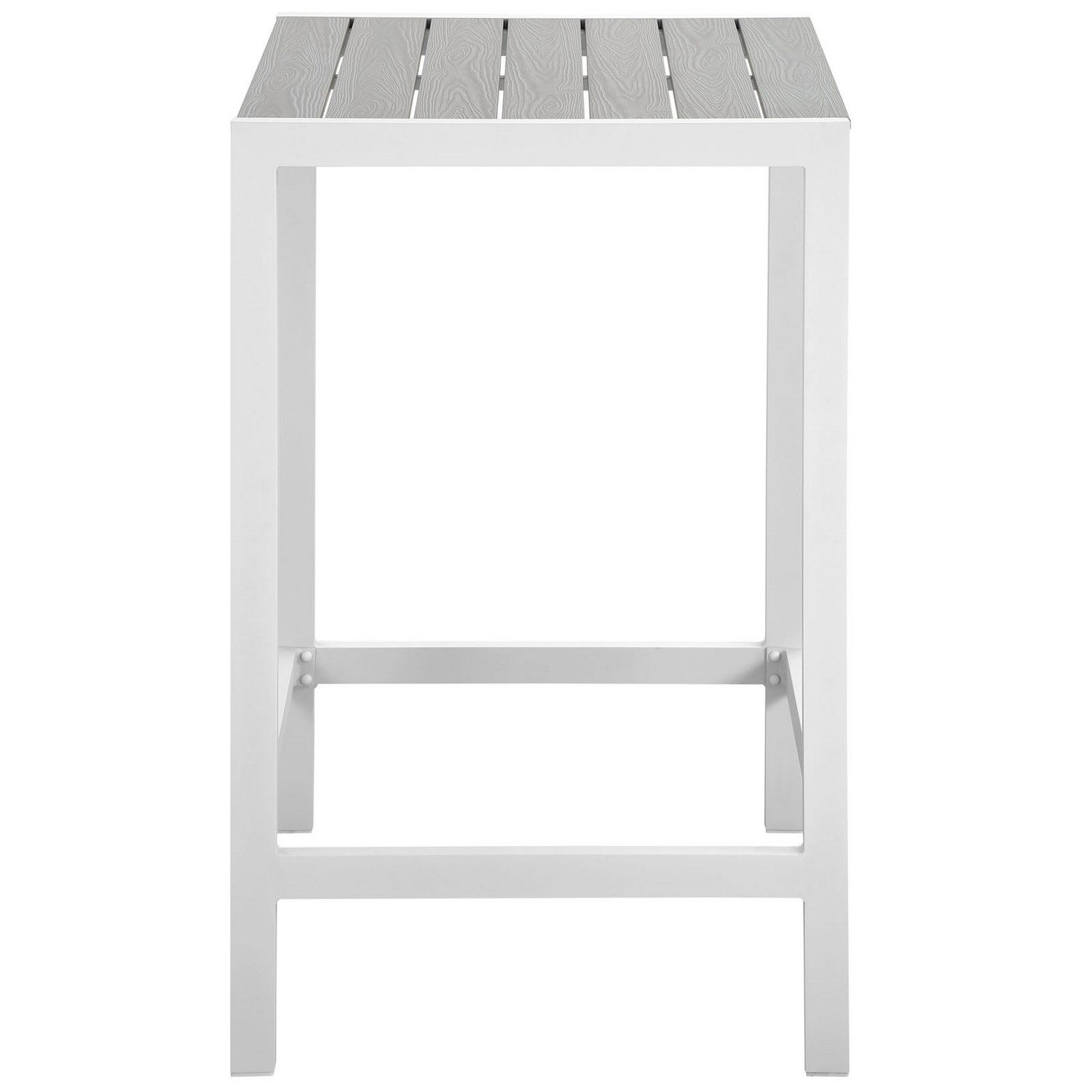 Modway Maine Outdoor Patio Bar Table - White/Light Gray