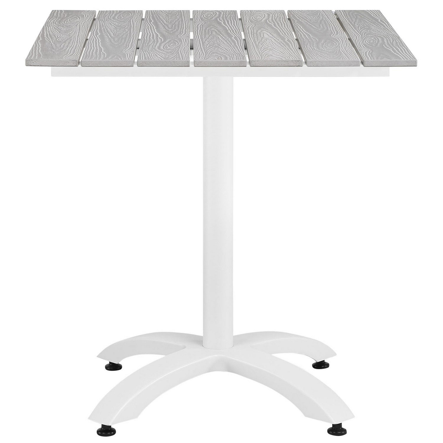 Modway Maine 28 Outdoor Patio Dining Table - White/Light Gray