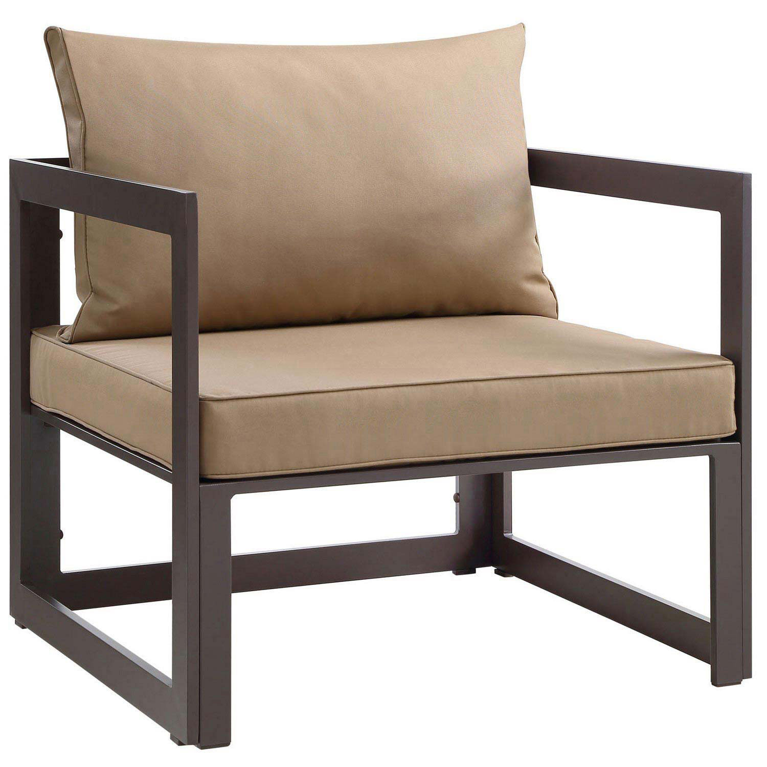 Modway Fortuna Outdoor Patio Armchair - Brown/Mocha