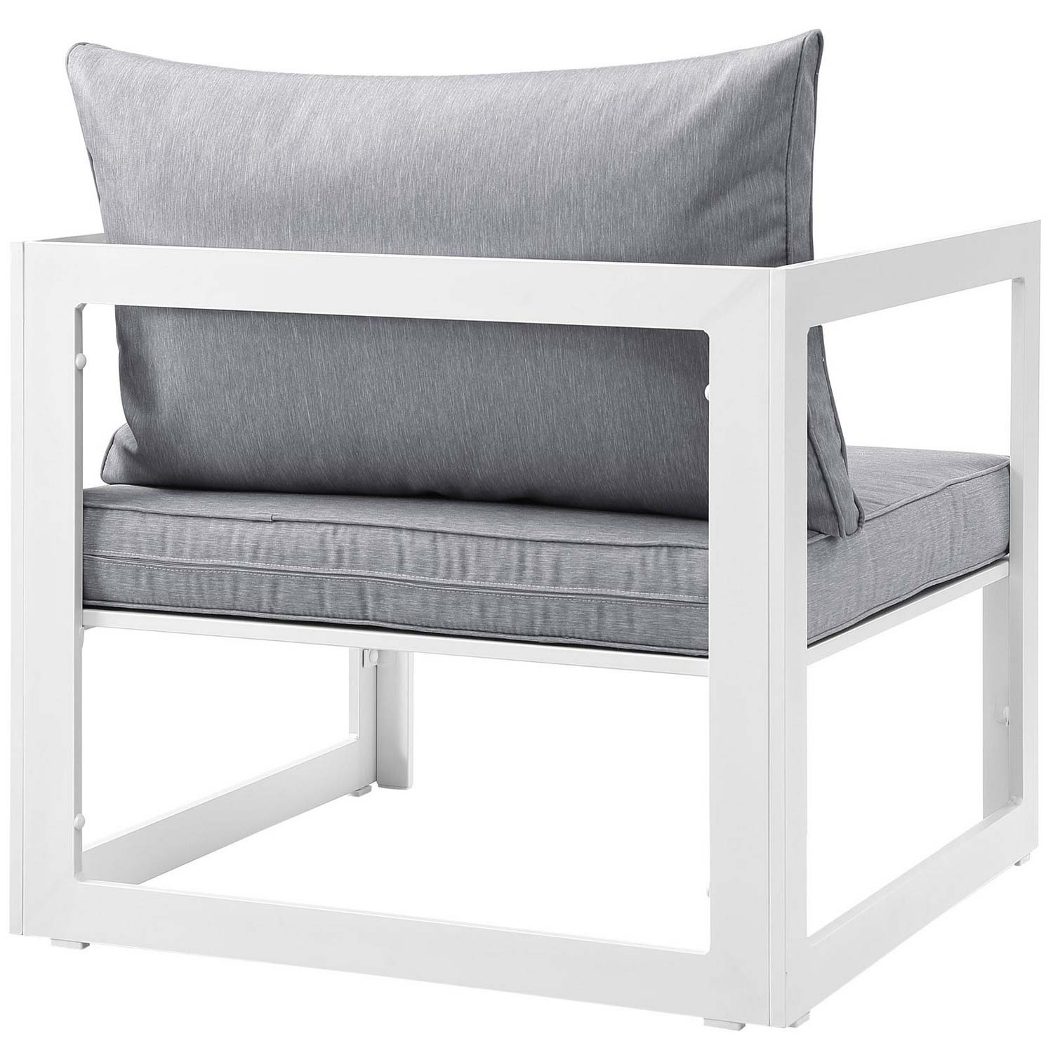 Modway Fortuna Outdoor Patio Armchair - White/Gray