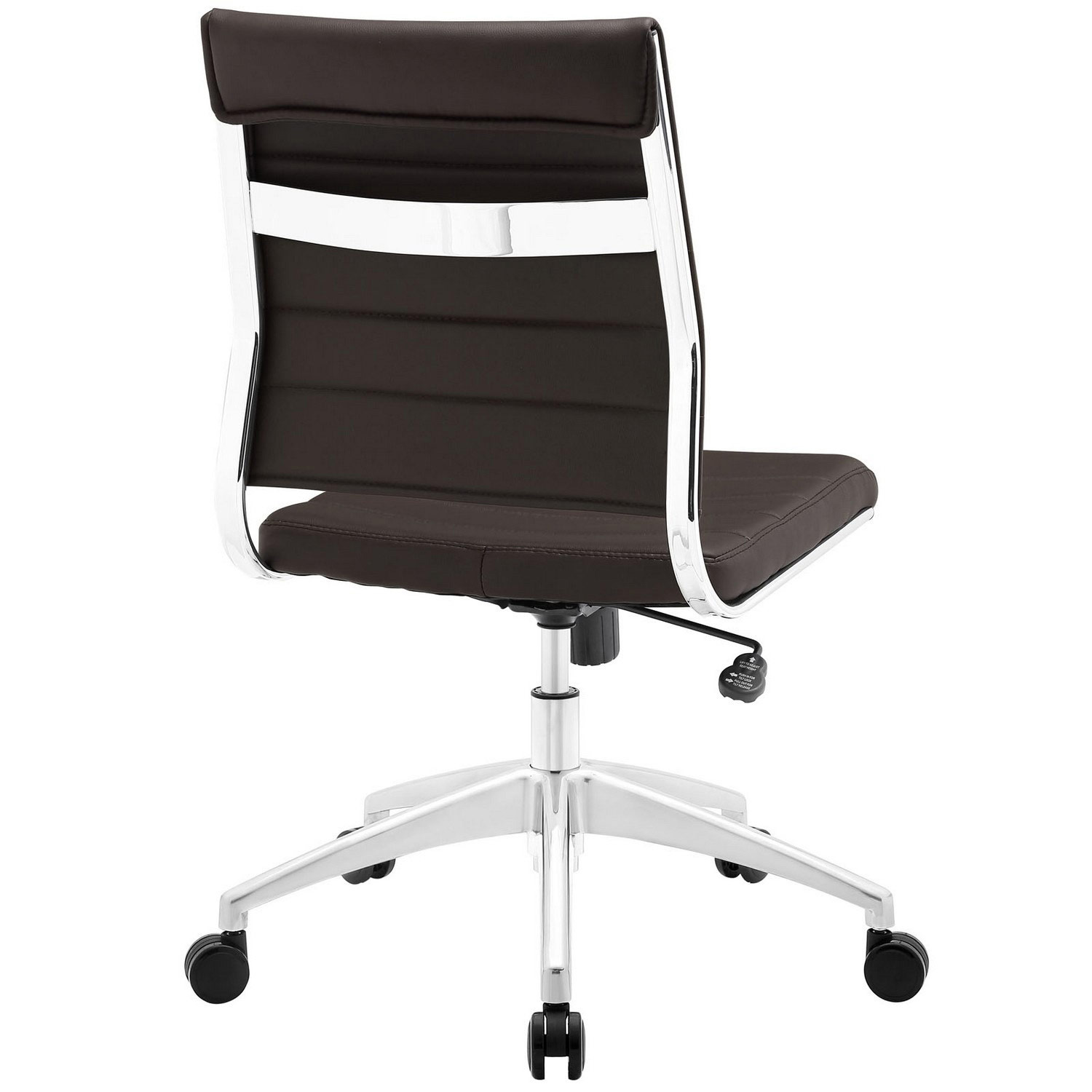 Modway Jive Armless Mid Back Office Chair - Brown