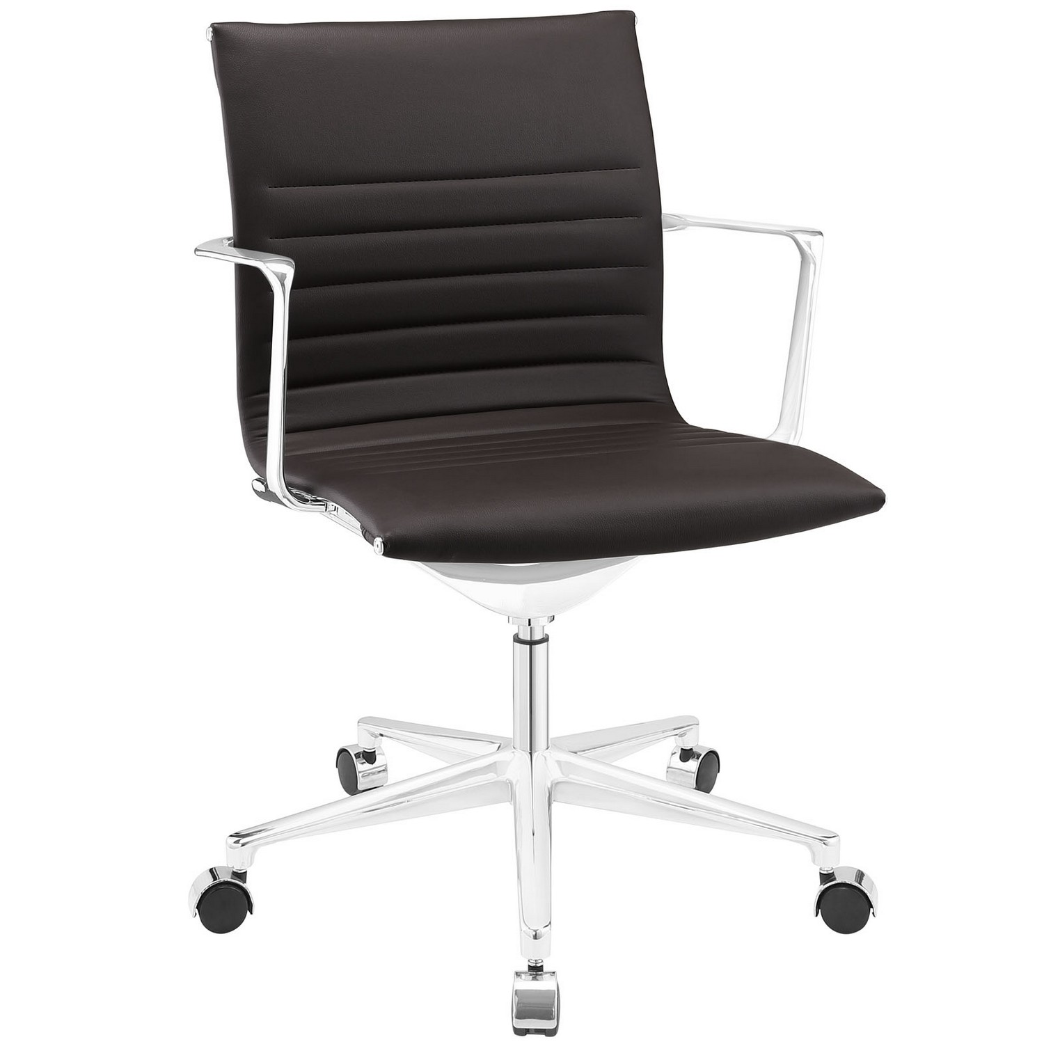 Modway Vi Mid Back Office Chair - Brown