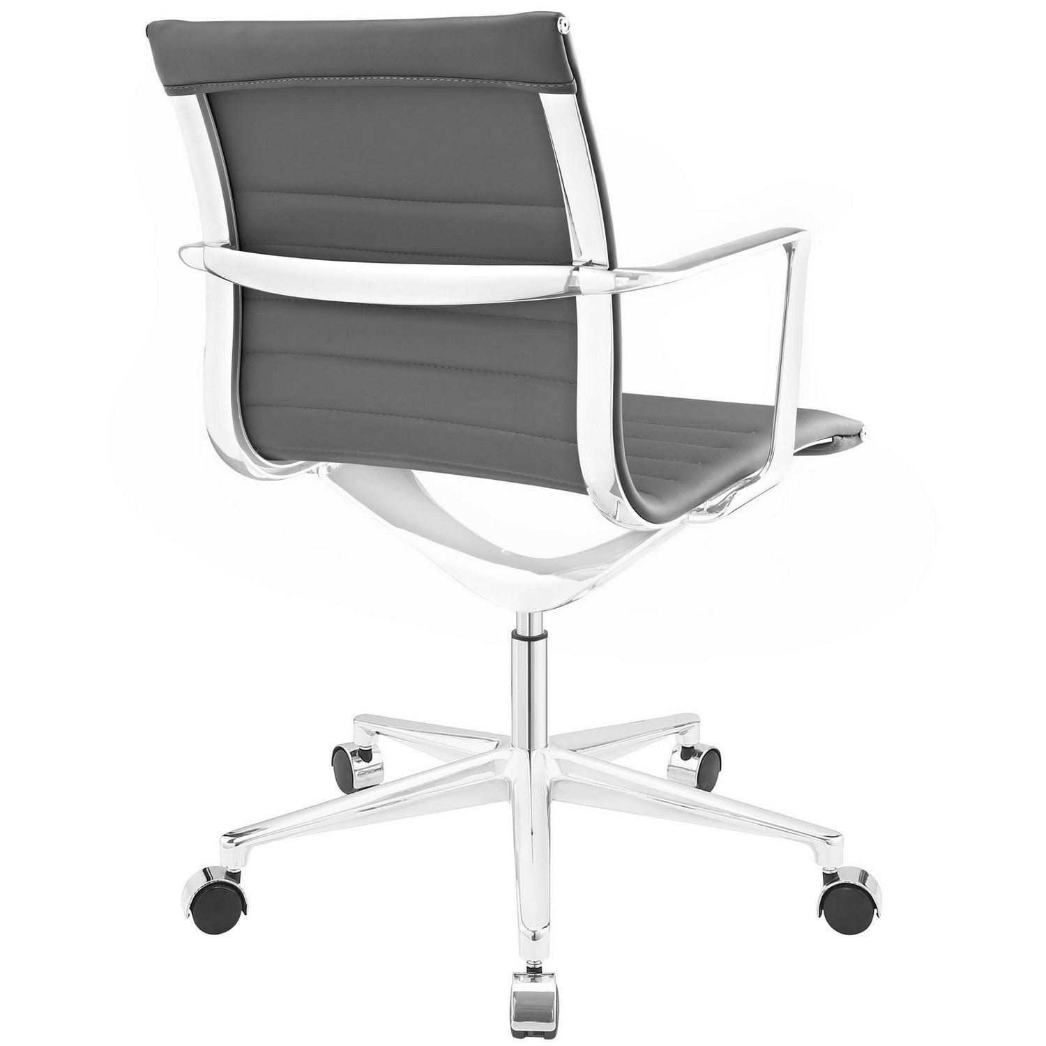 Modway Vi Mid Back Office Chair - Gray