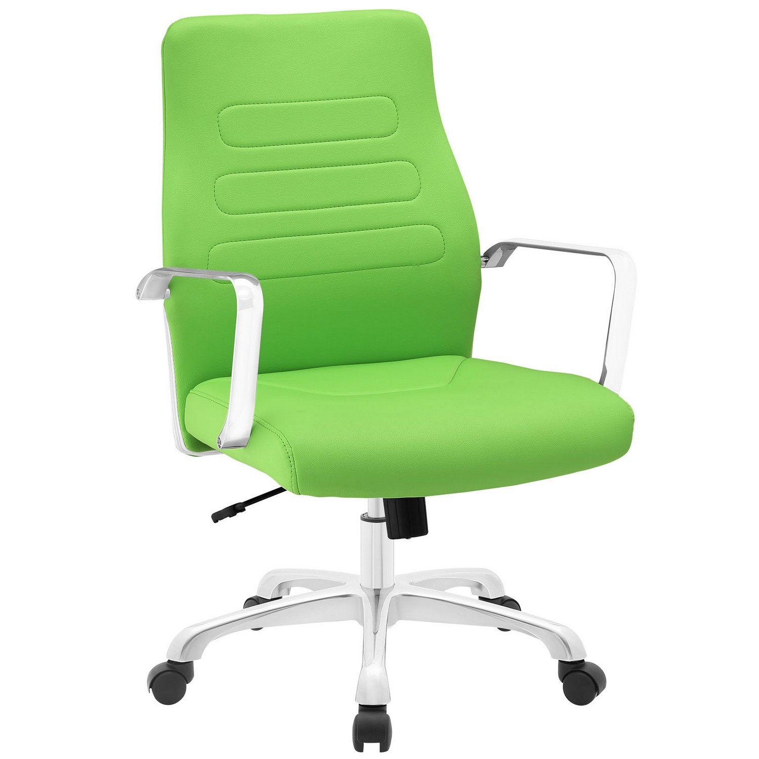 Modway Depict Mid Back Aluminum Office Chair - Bright Green