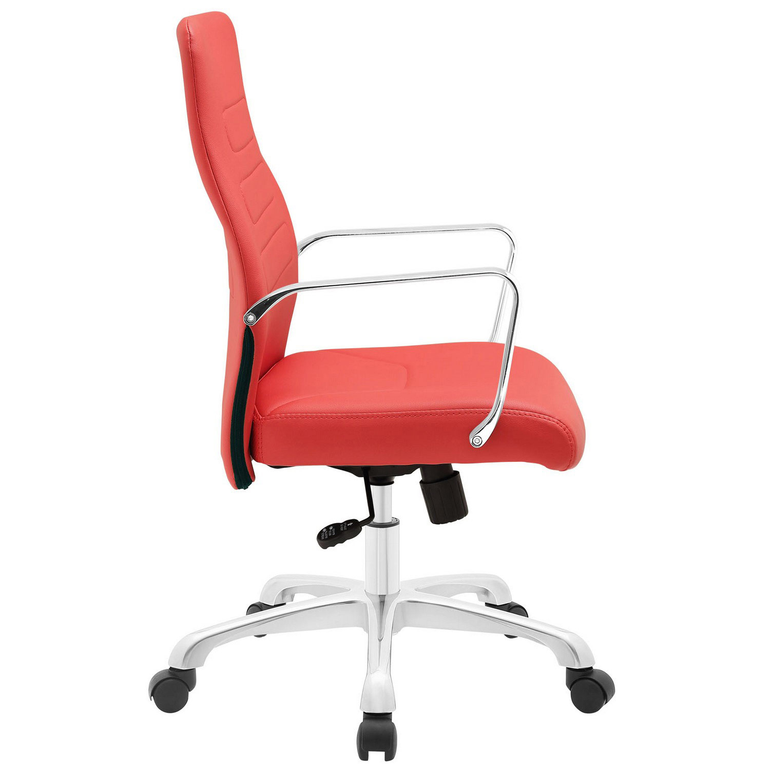 Modway Depict Mid Back Aluminum Office Chair - Red