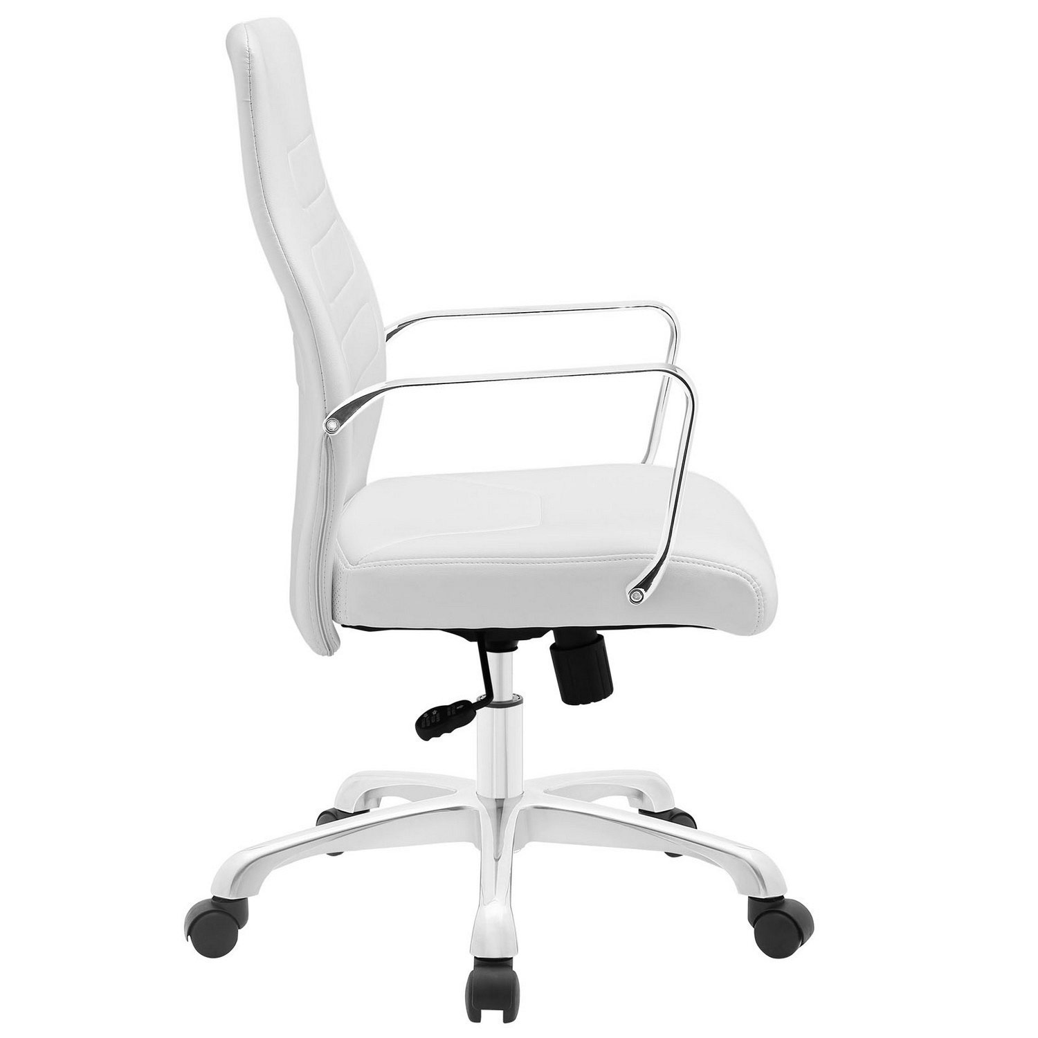 Modway Depict Mid Back Aluminum Office Chair - White