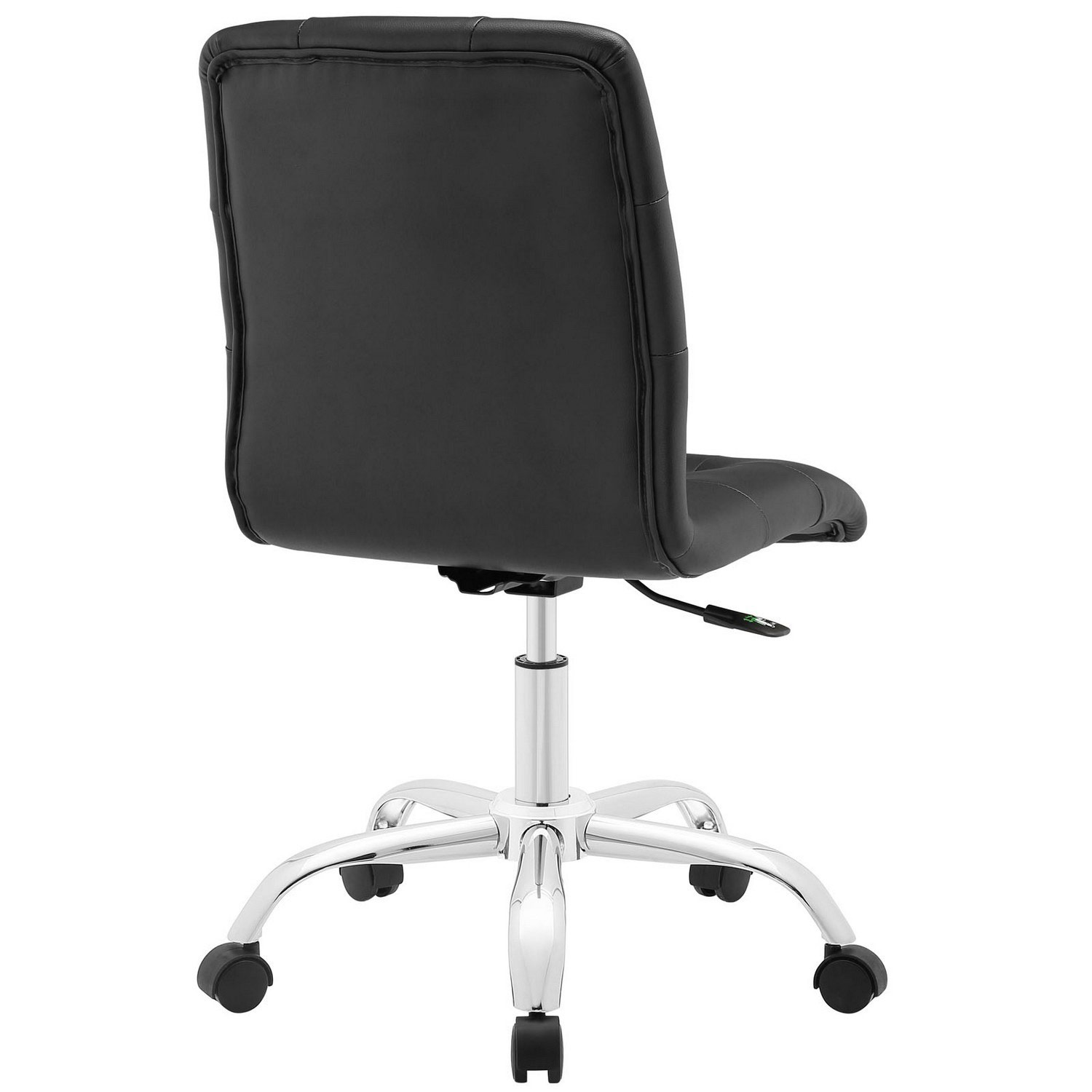 Modway Prim Armless Mid Back Office Chair - Black