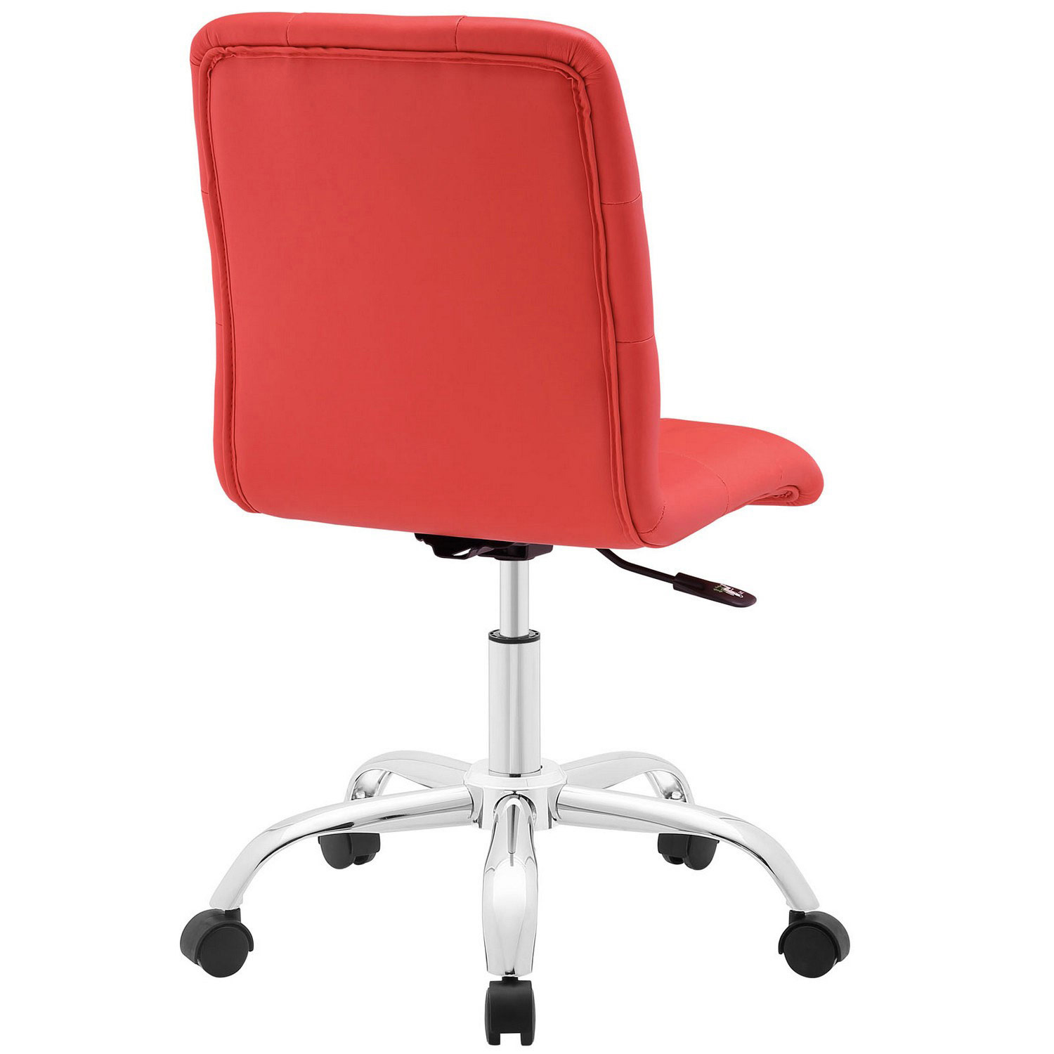 Modway Prim Armless Mid Back Office Chair - Red