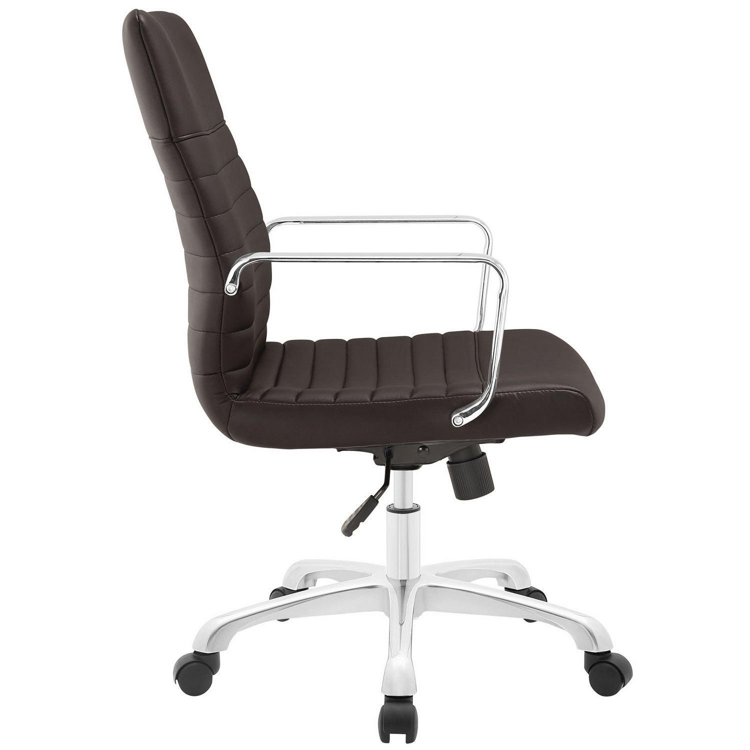 Modway Finesse Mid Back Office Chair - Brown