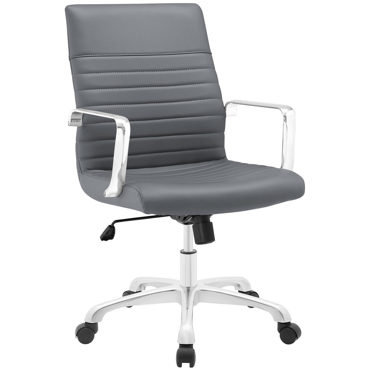 Modway Finesse Mid Back Office Chair - Gray