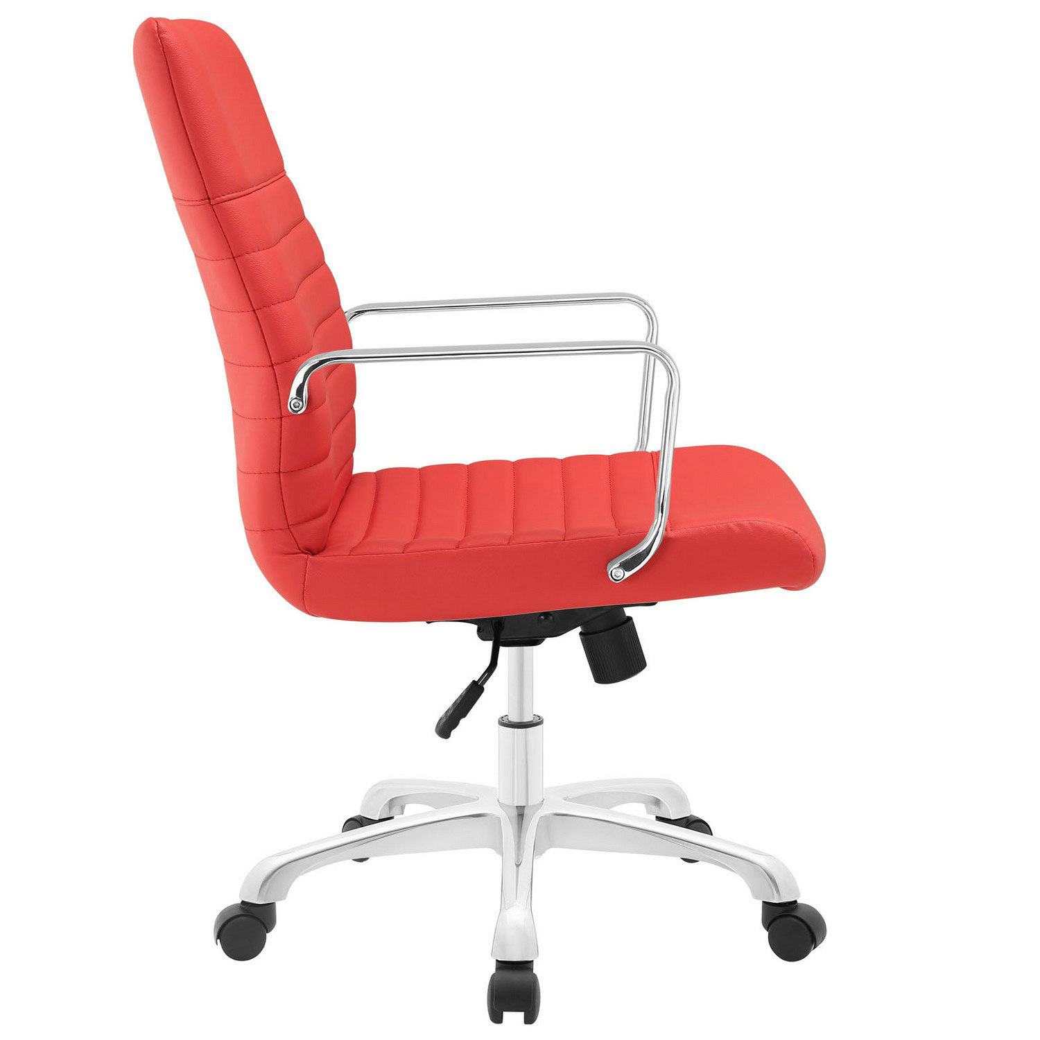 Modway Finesse Mid Back Office Chair - Red
