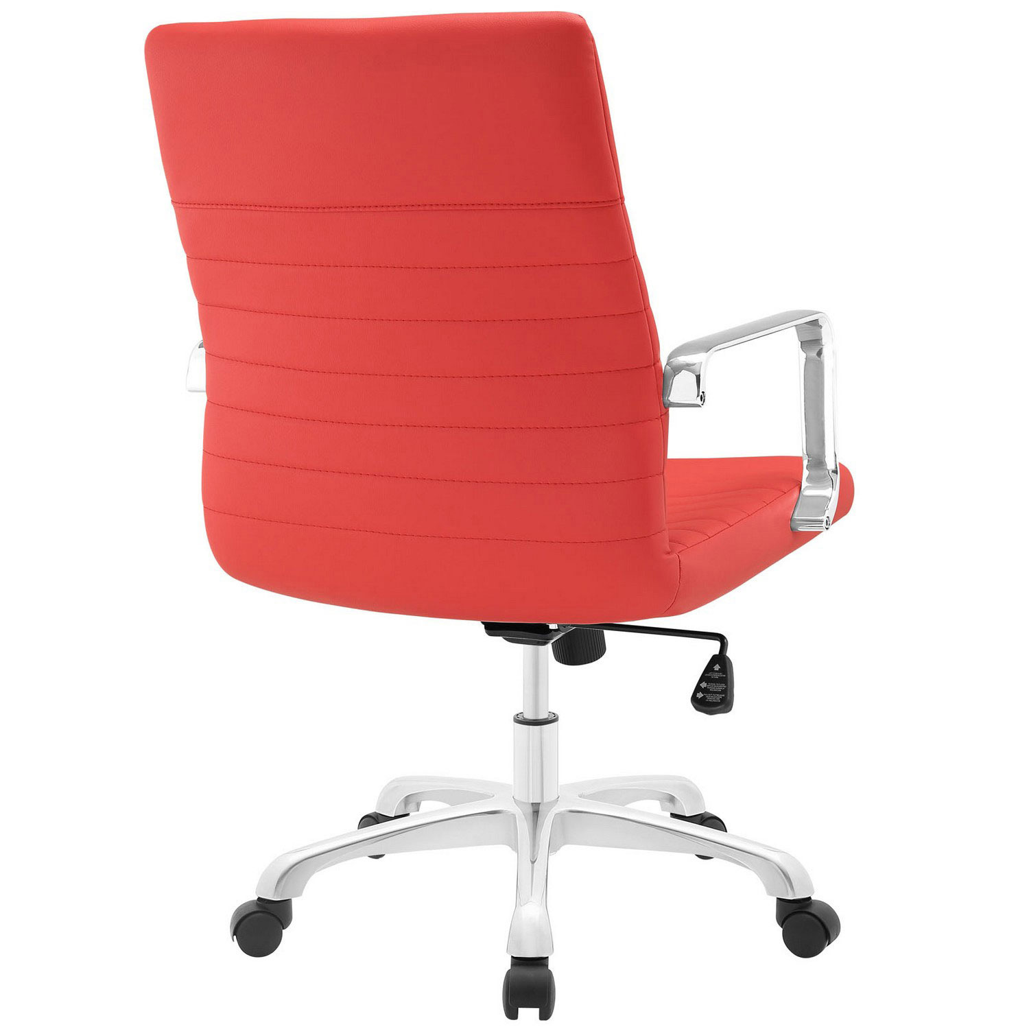 Modway Finesse Mid Back Office Chair - Red