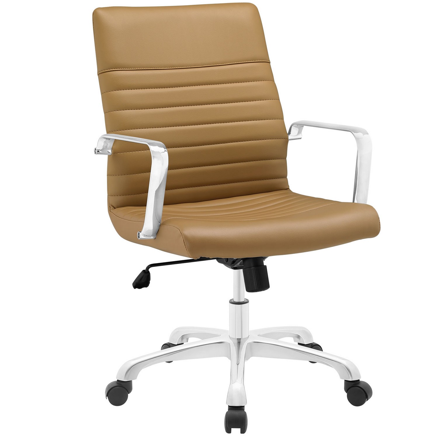 Modway Finesse Mid Back Office Chair - Tan
