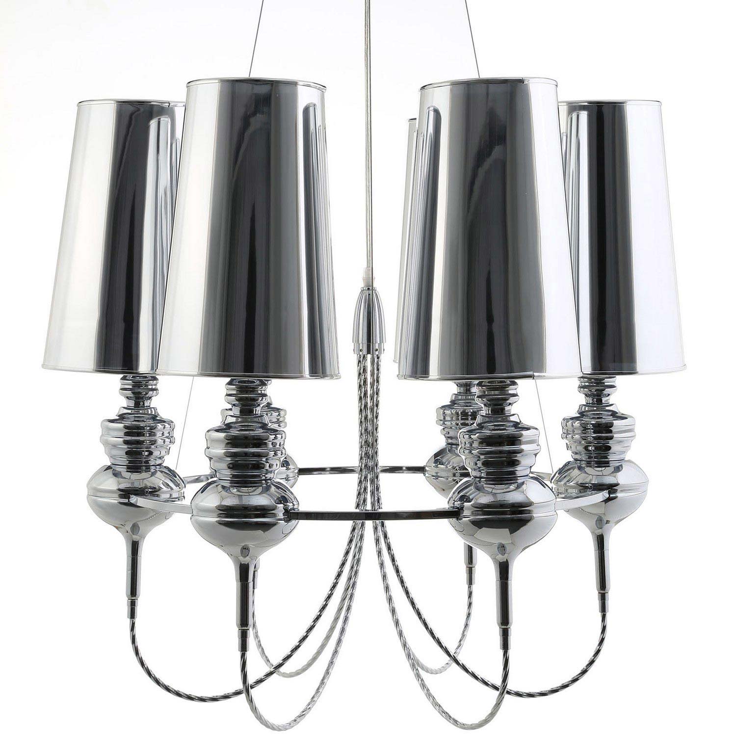 Modway Tapestry Stainless Steel Chandelier - Silver