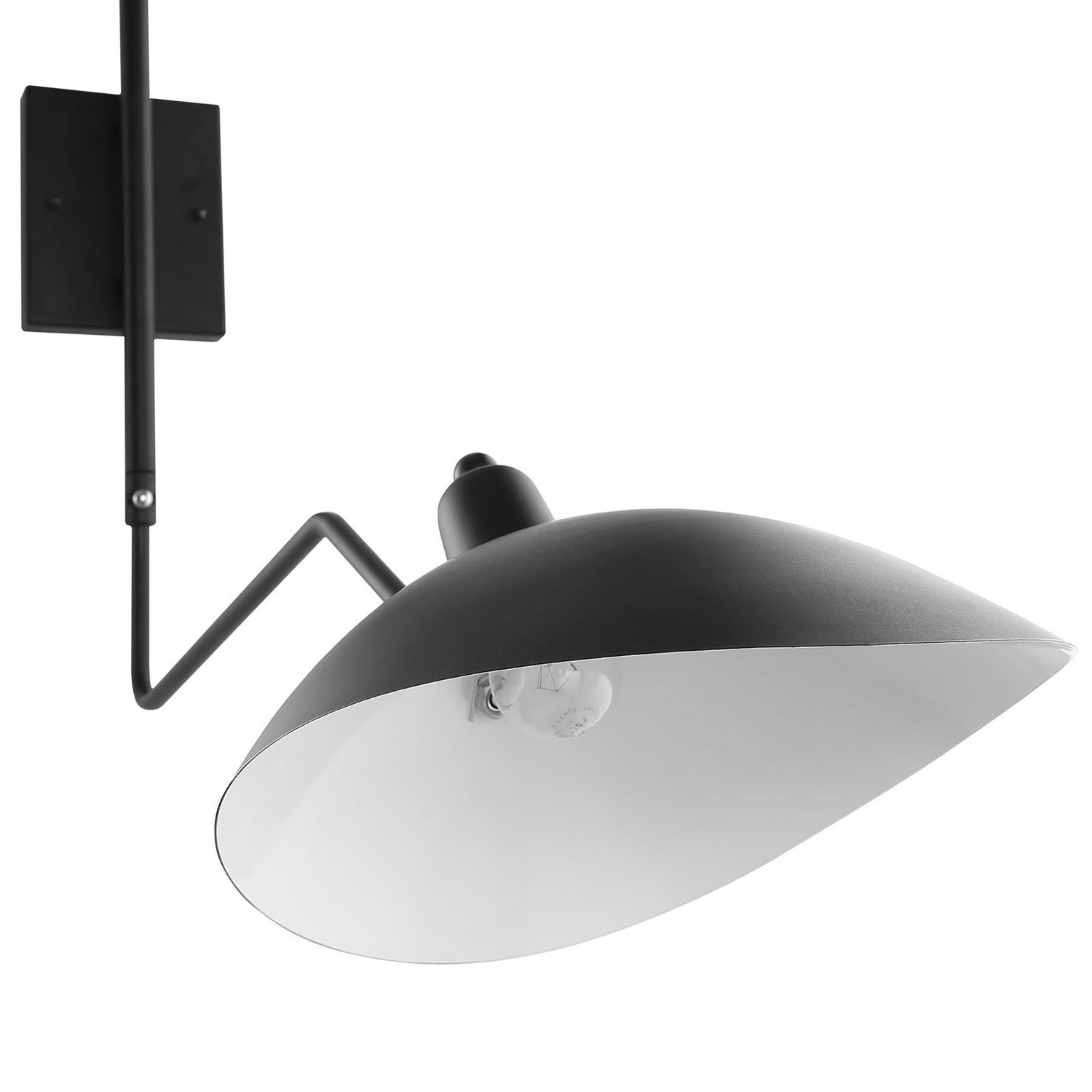Modway View Double Fixture Wall Lamp - Black