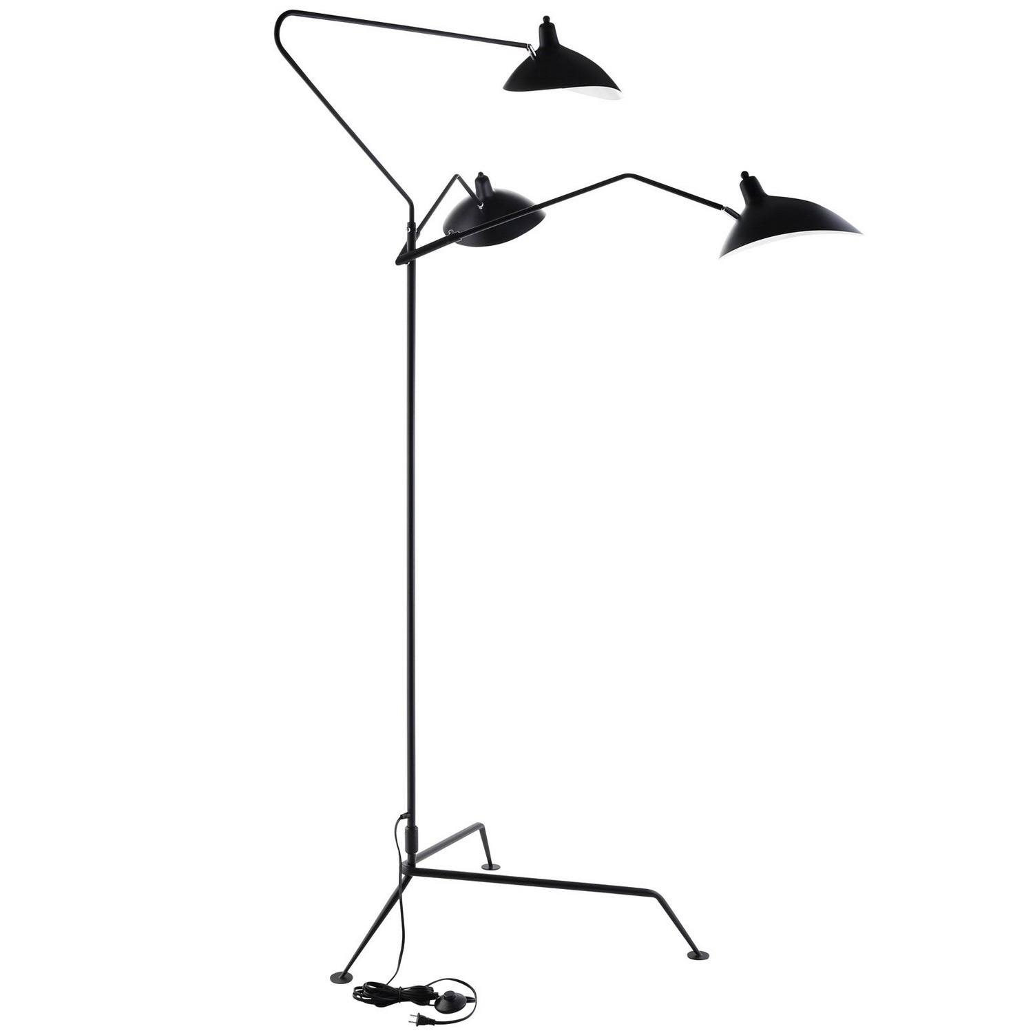 Modway View Stainless Steel Floor Lamp - Black