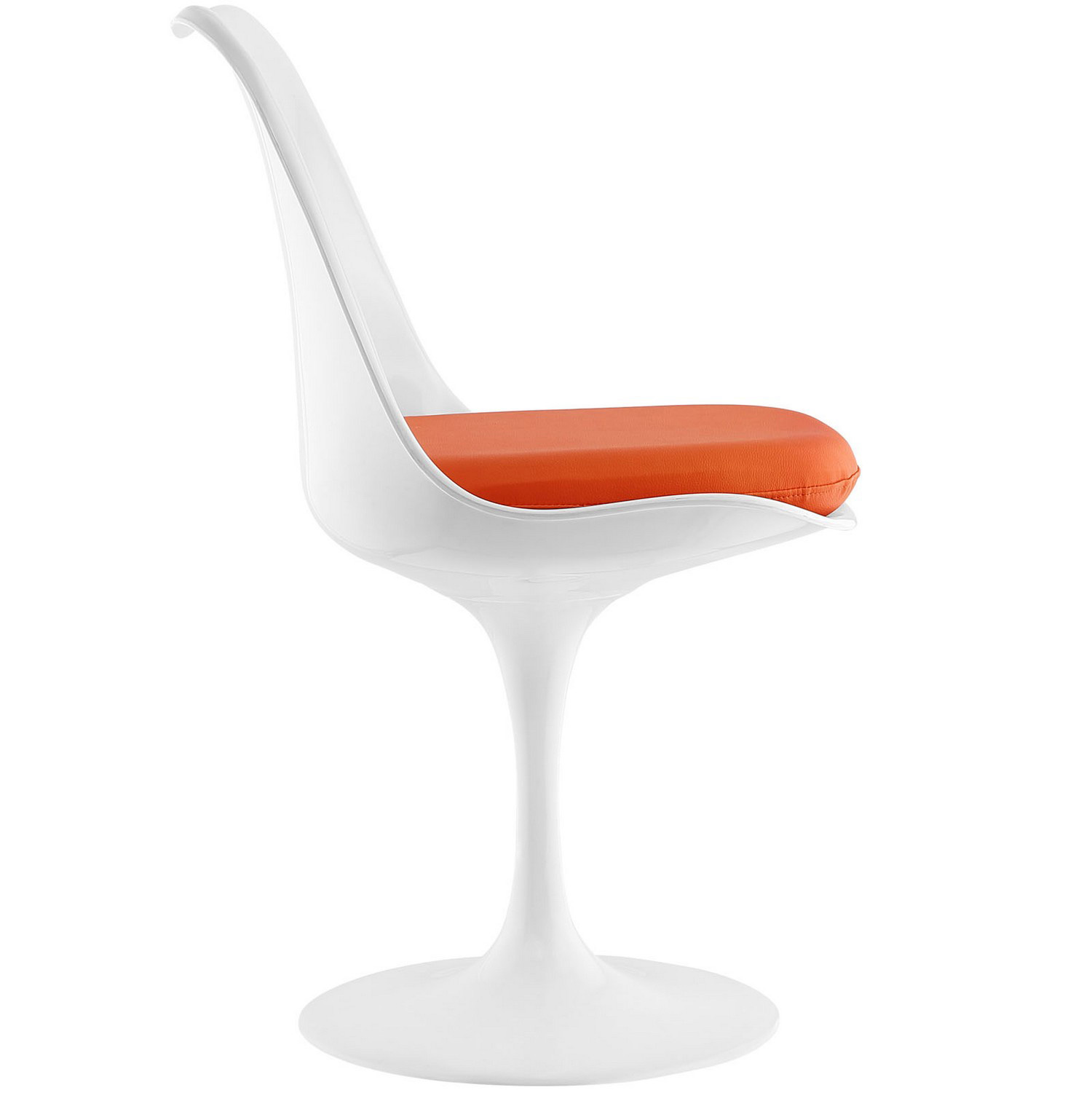 Modway Lippa Dining Vinyl Side Chair - Orange
