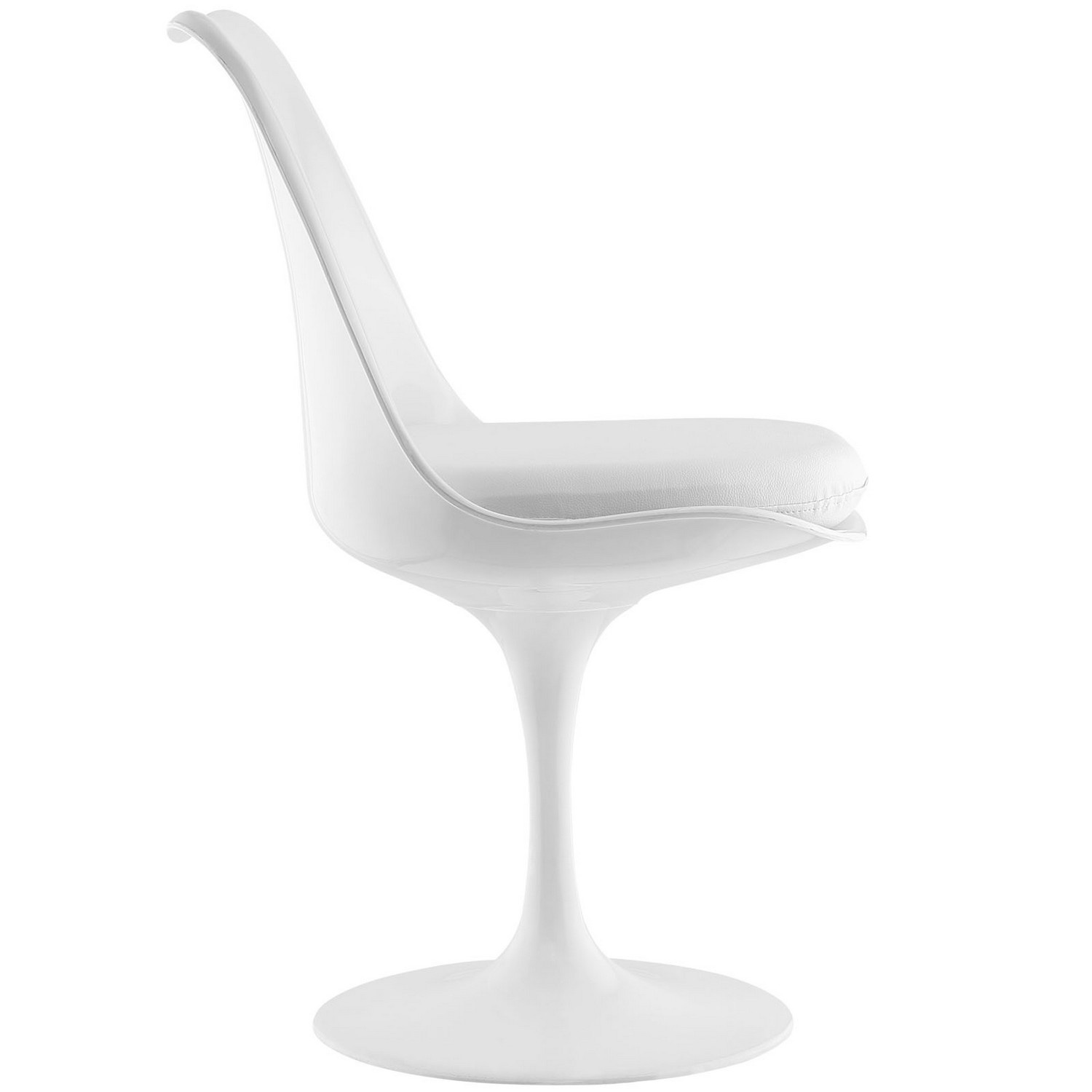 Modway Lippa Dining Vinyl Side Chair - White