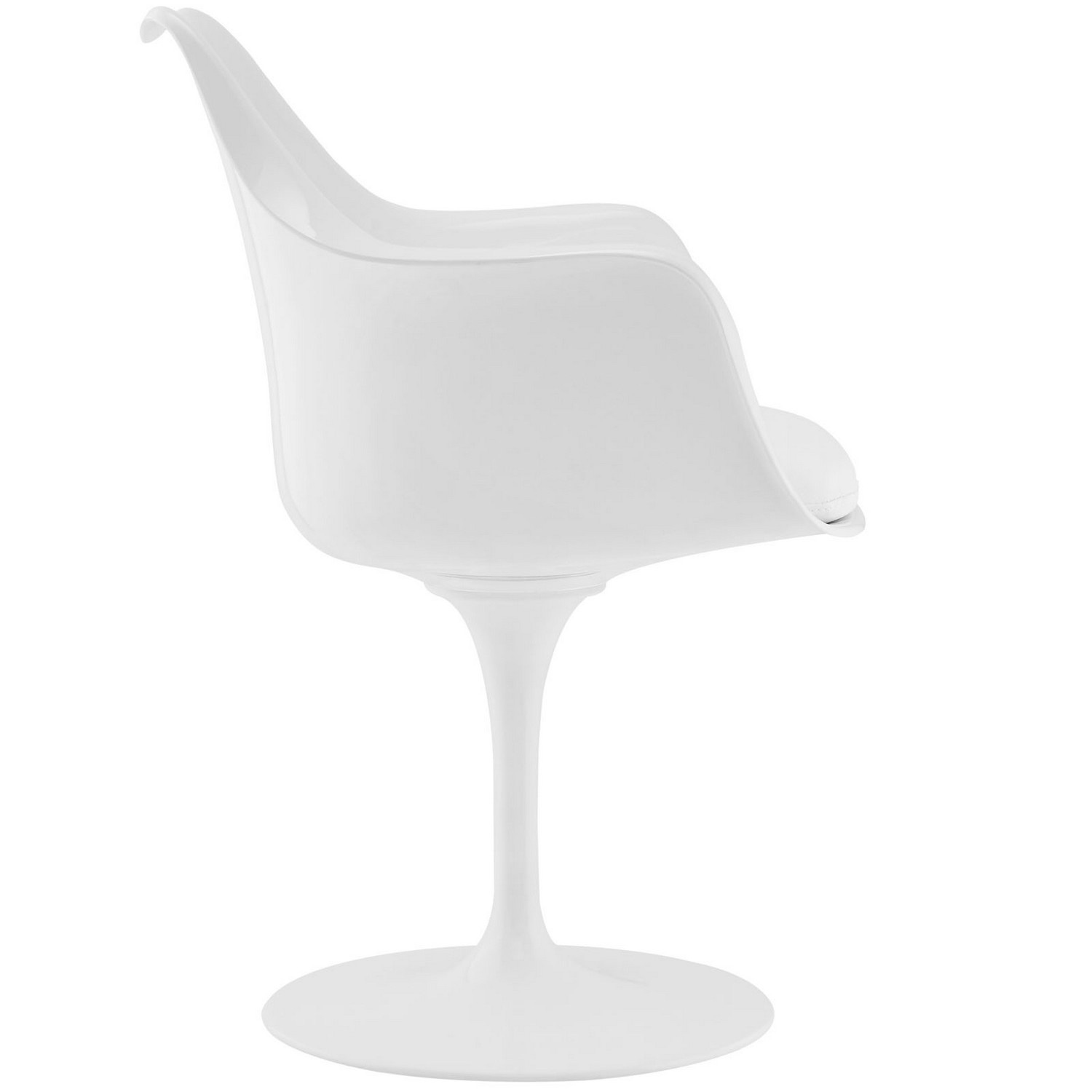 Modway Lippa Dining Vinyl Armchair - White