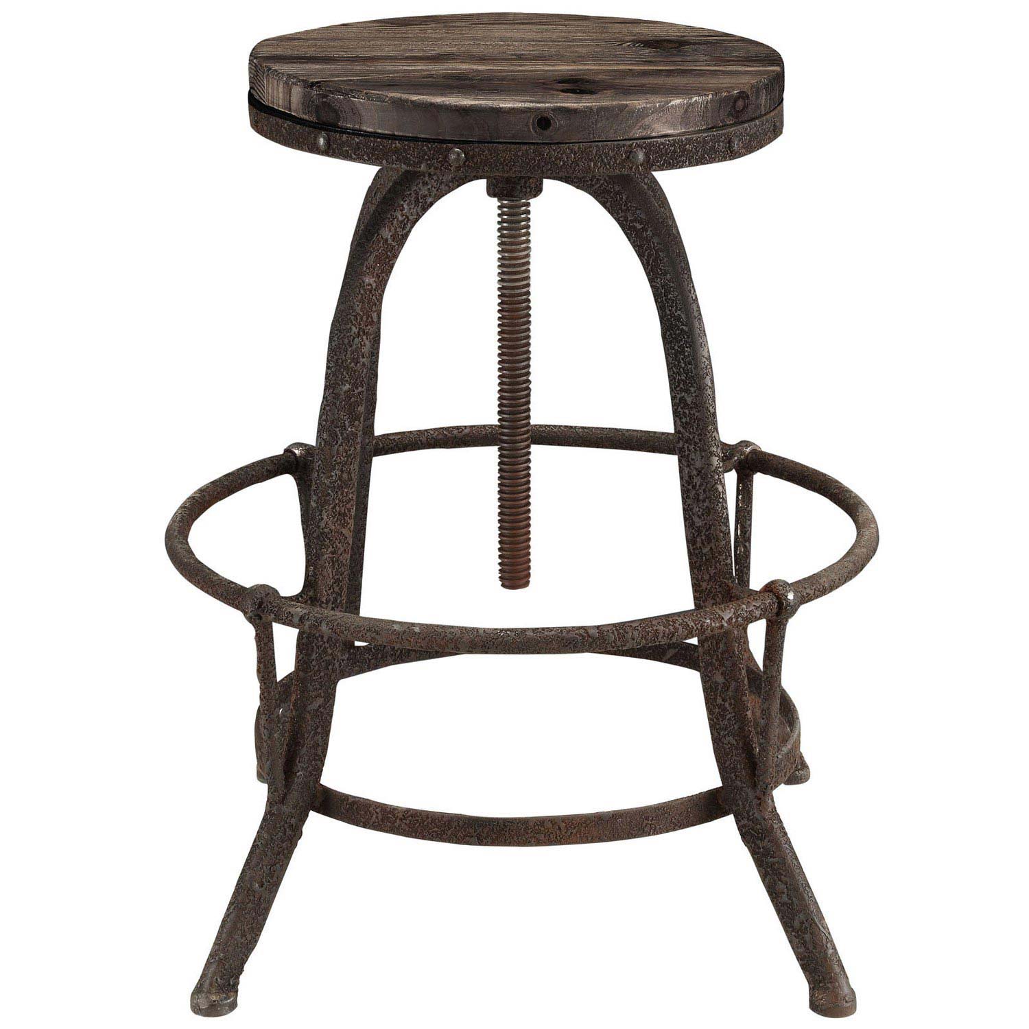 Modway Collect Bar Stool Set of 2 - Brown