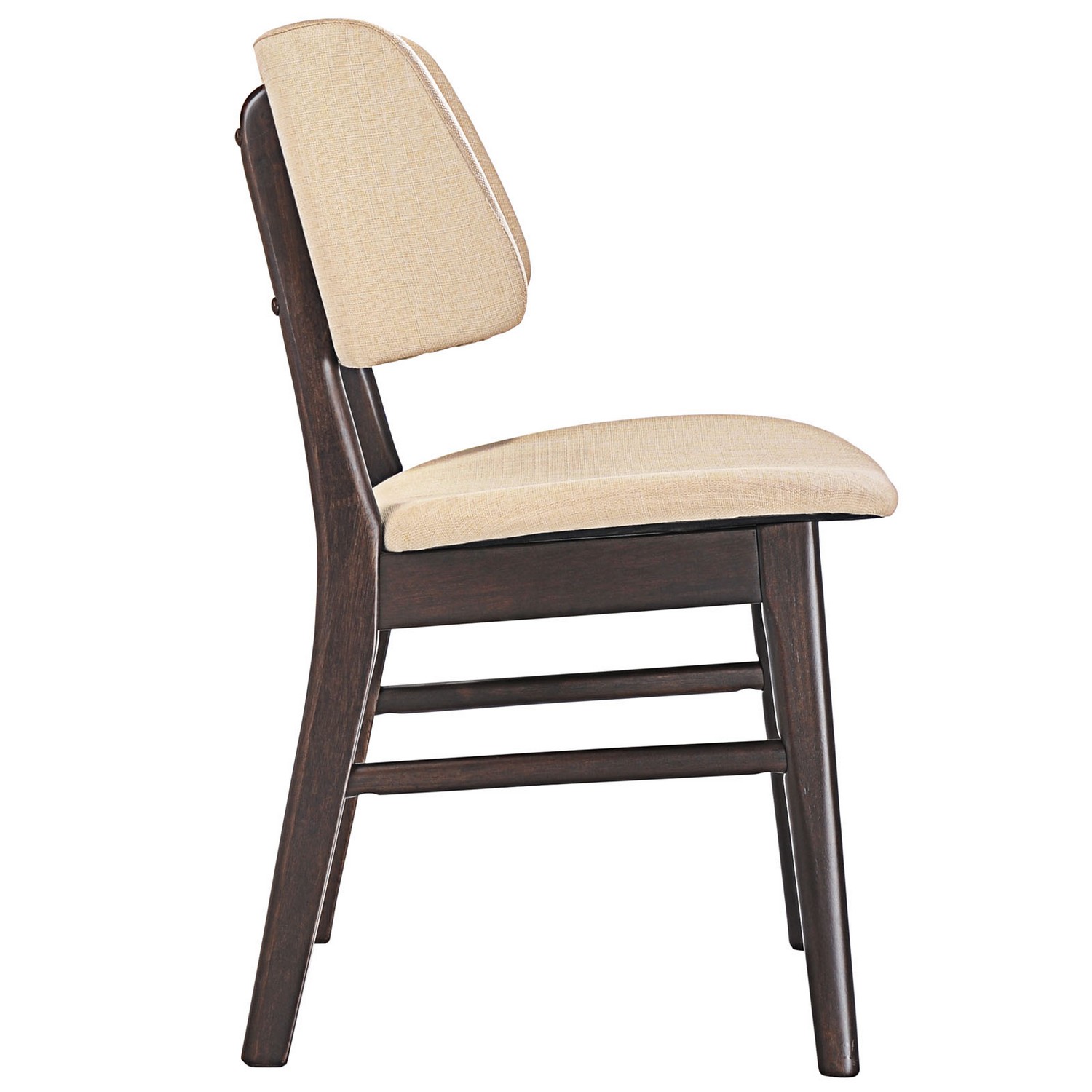 Modway Vestige Dining Side Chair - Walnut Beige
