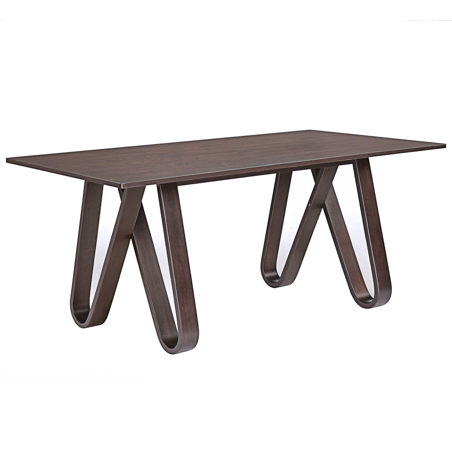 Modway Cision Dining Table - Walnut