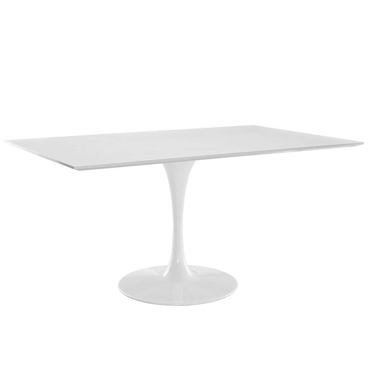 Modway Lippa 60 Rectangle Dining Table - White