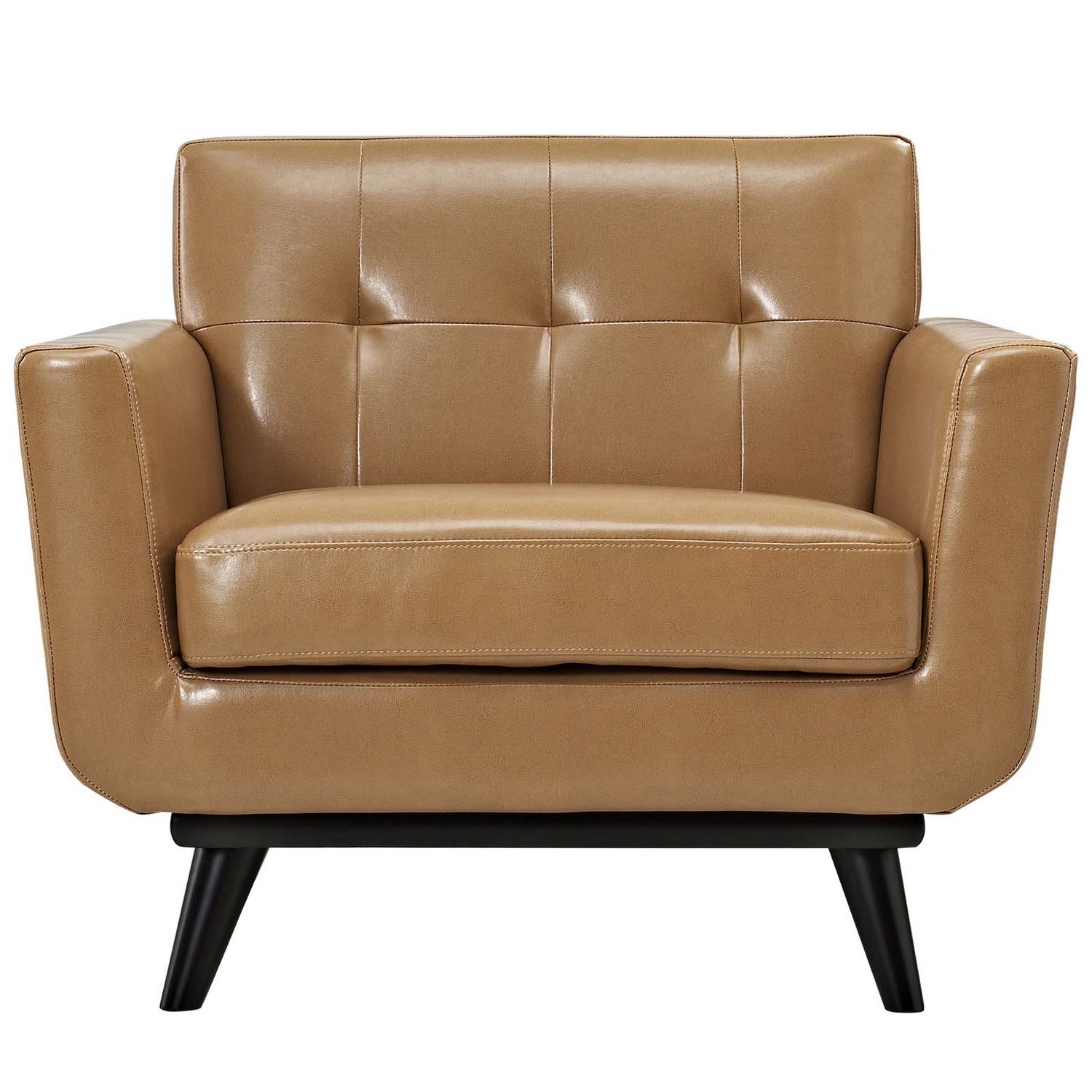 Modway Engage Leather Sofa Set - Tan