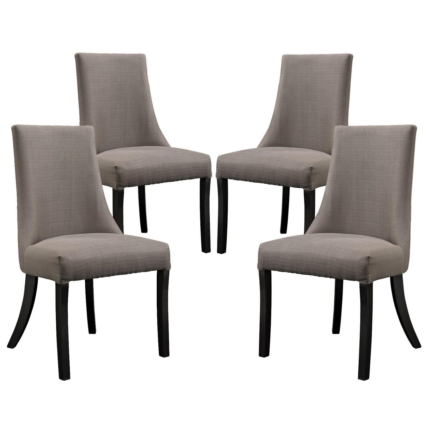 Modway Reverie Dining Side Chair Set of 4 - Gray