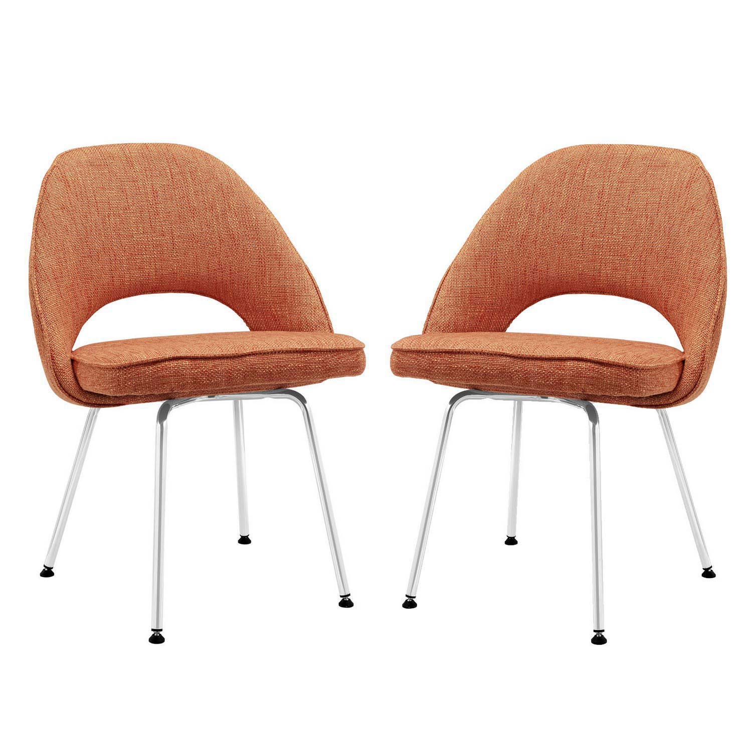 Modway Cordelia Dining Chairs Set of 2 - Orange
