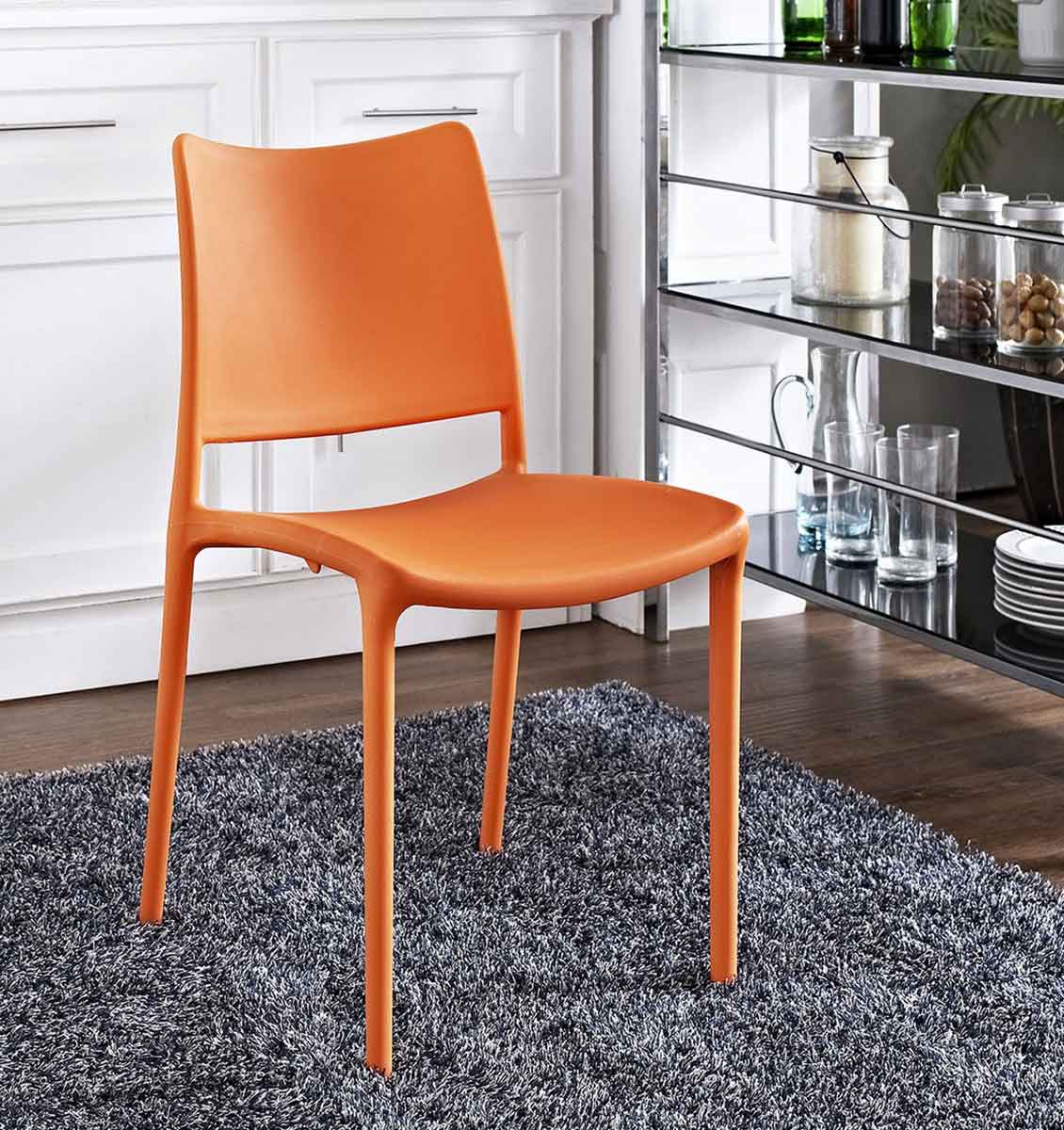 Modway Hipster Dining Side Chair - Orange