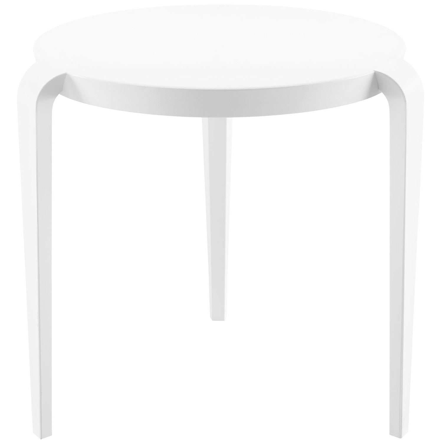 Modway Spin Side Table - White