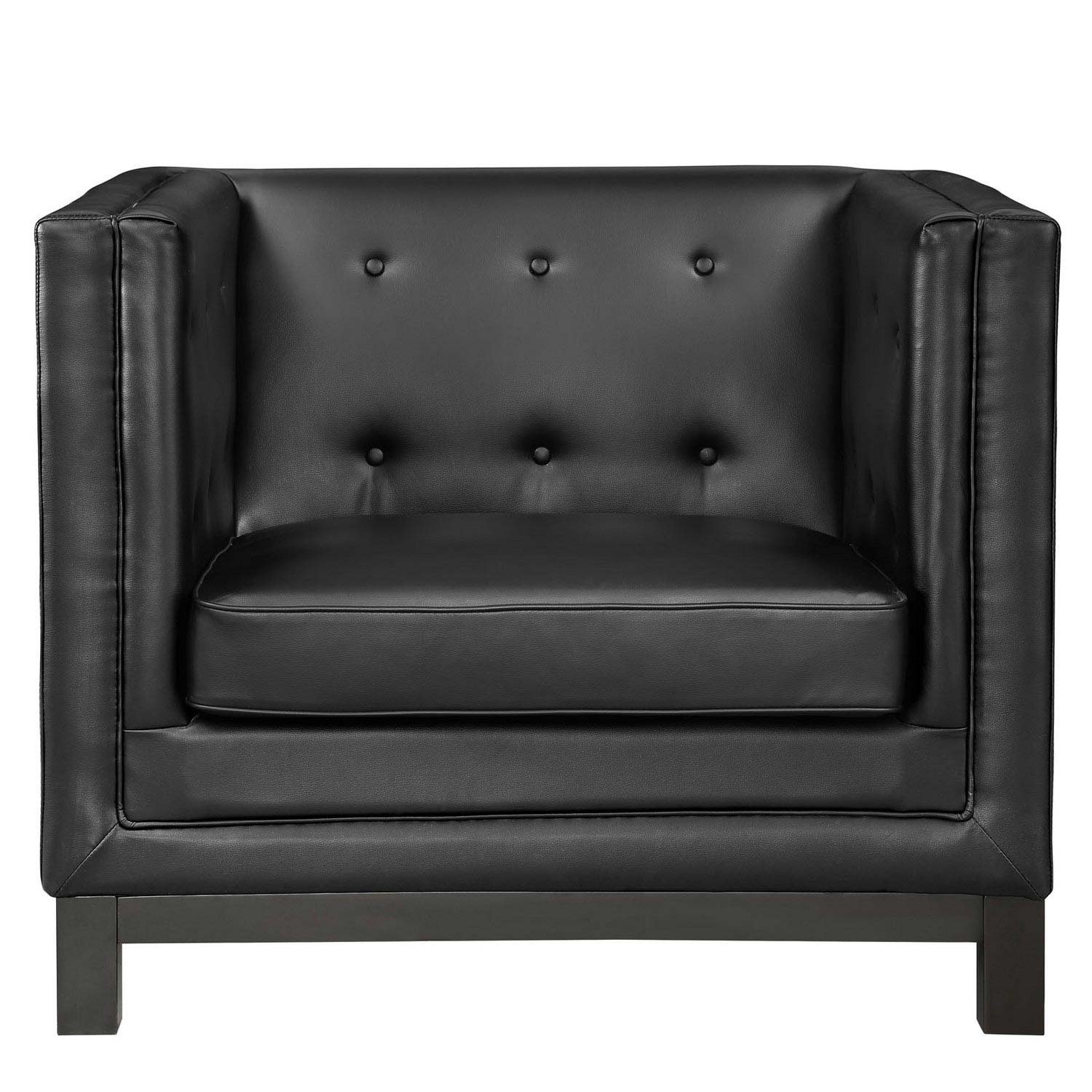 Modway Imperial 2 Piece Living Room Set - Black