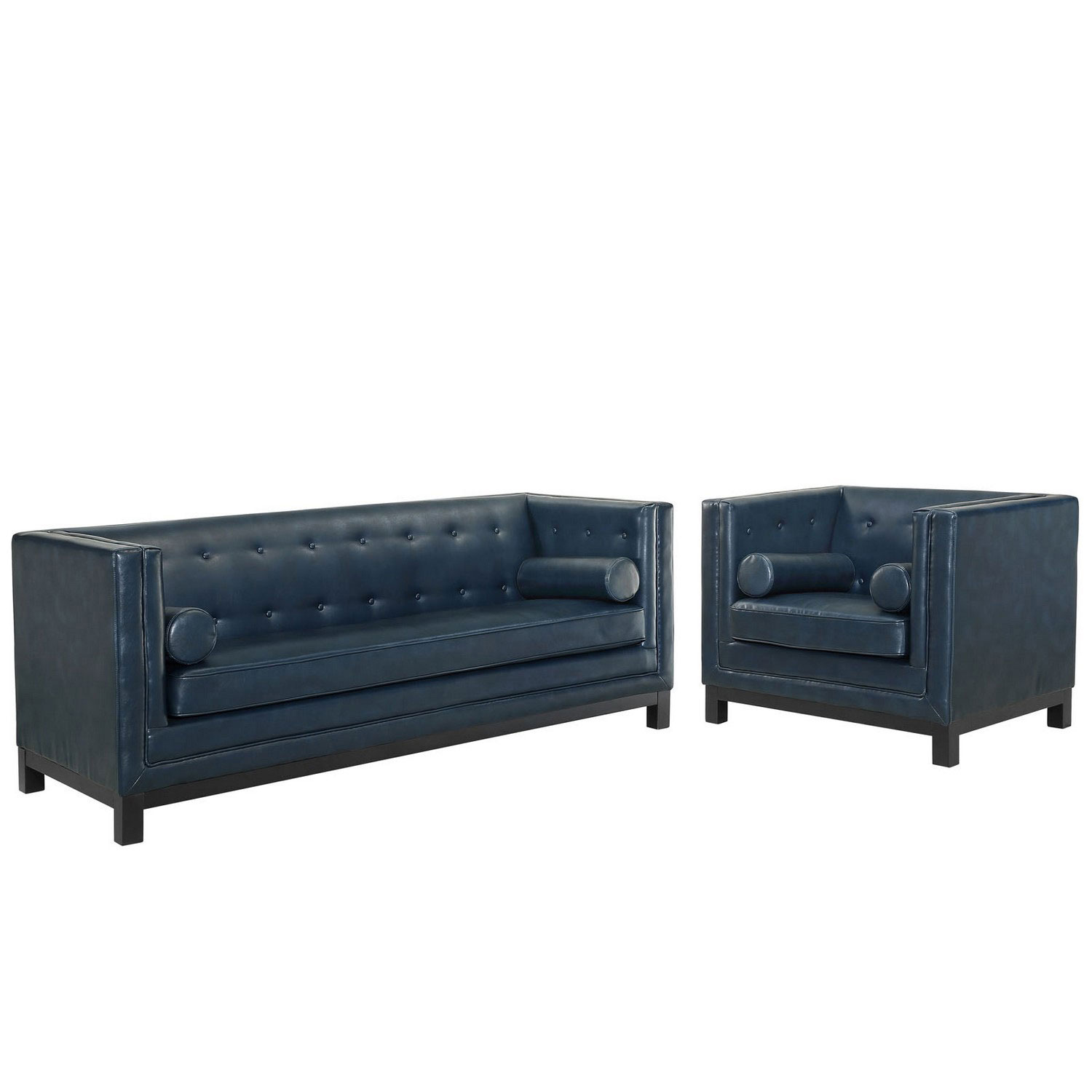 Modway Imperial 2 Piece Living Room Set - Blue