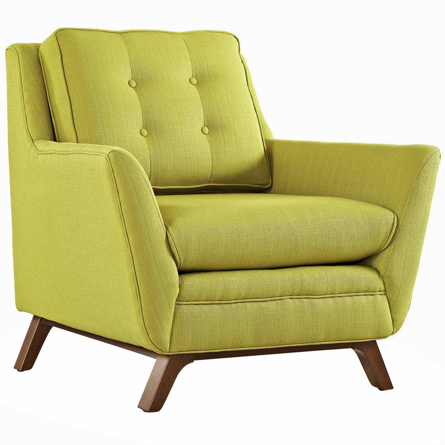 Modway Beguile Fabric Arm Chair - Wheatgrass