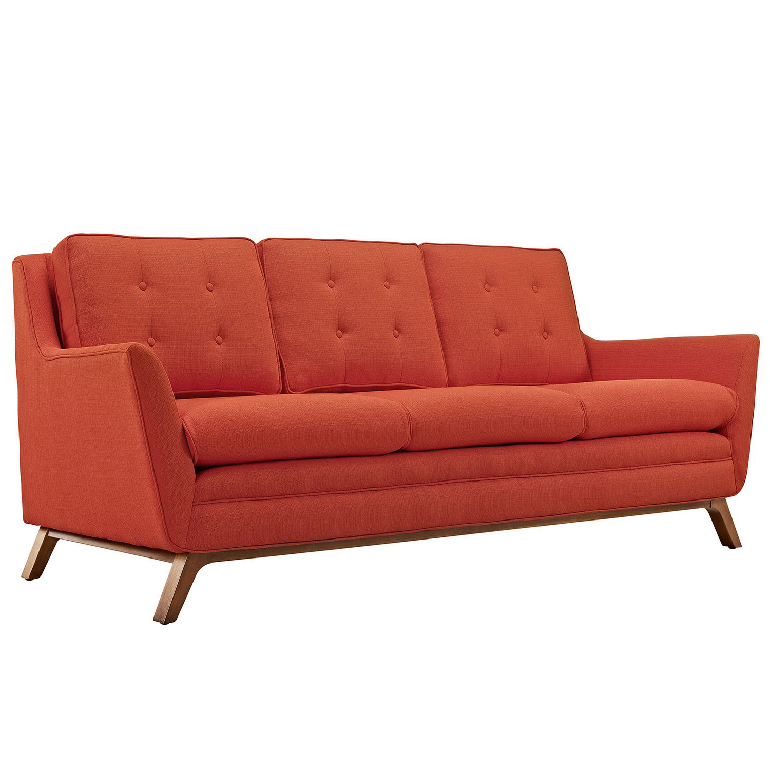 Modway Beguile Fabric Sofa - Atomic Red
