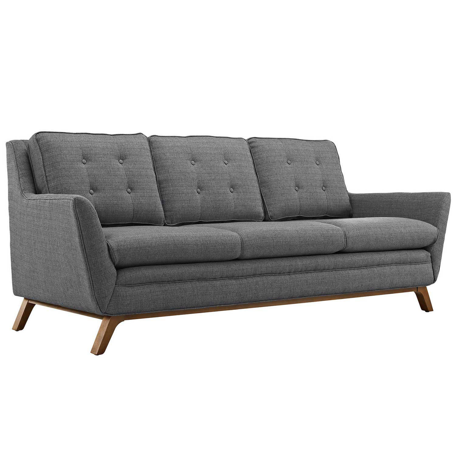 Modway Beguile Fabric Sofa - Gray