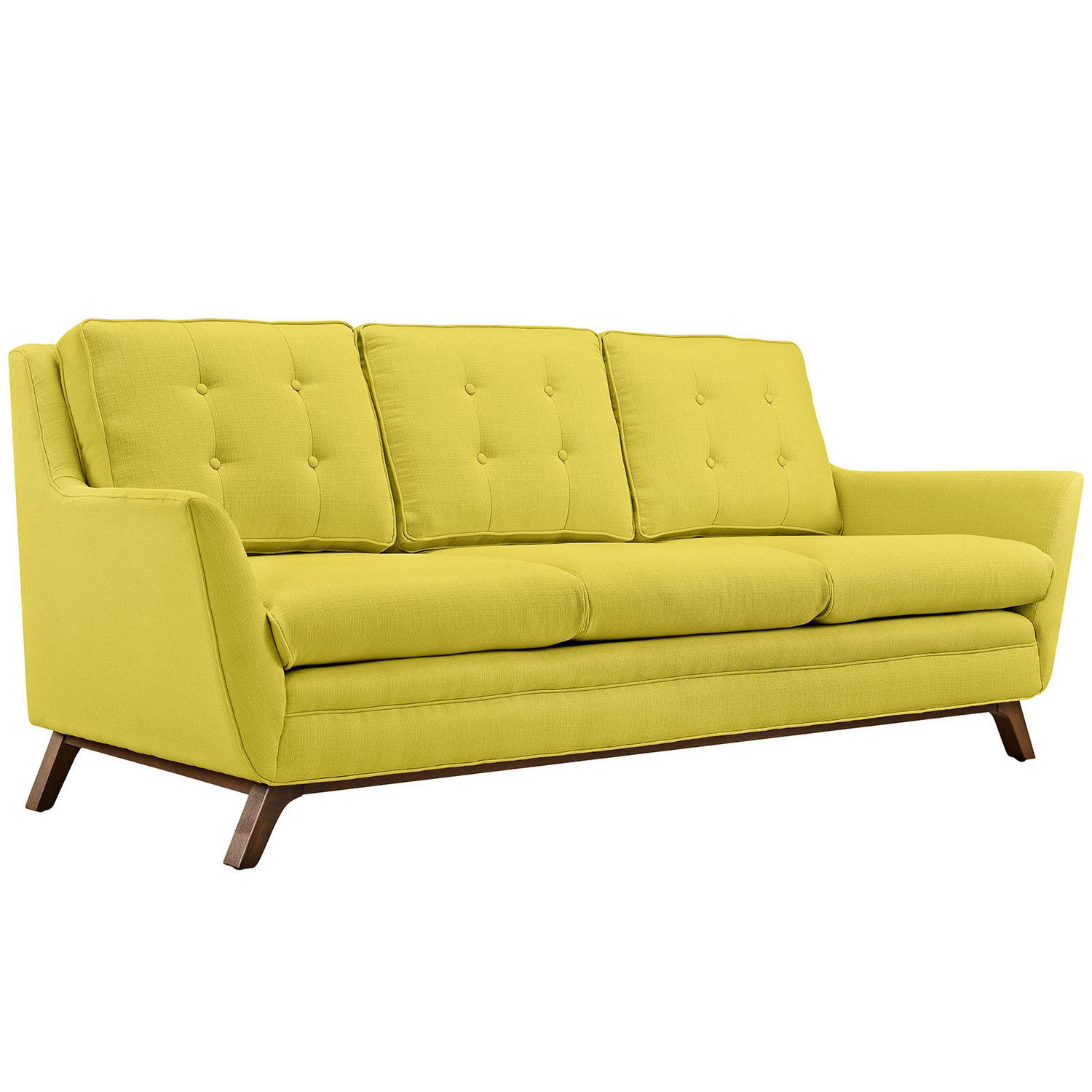 Modway Beguile Fabric Sofa - Sunny