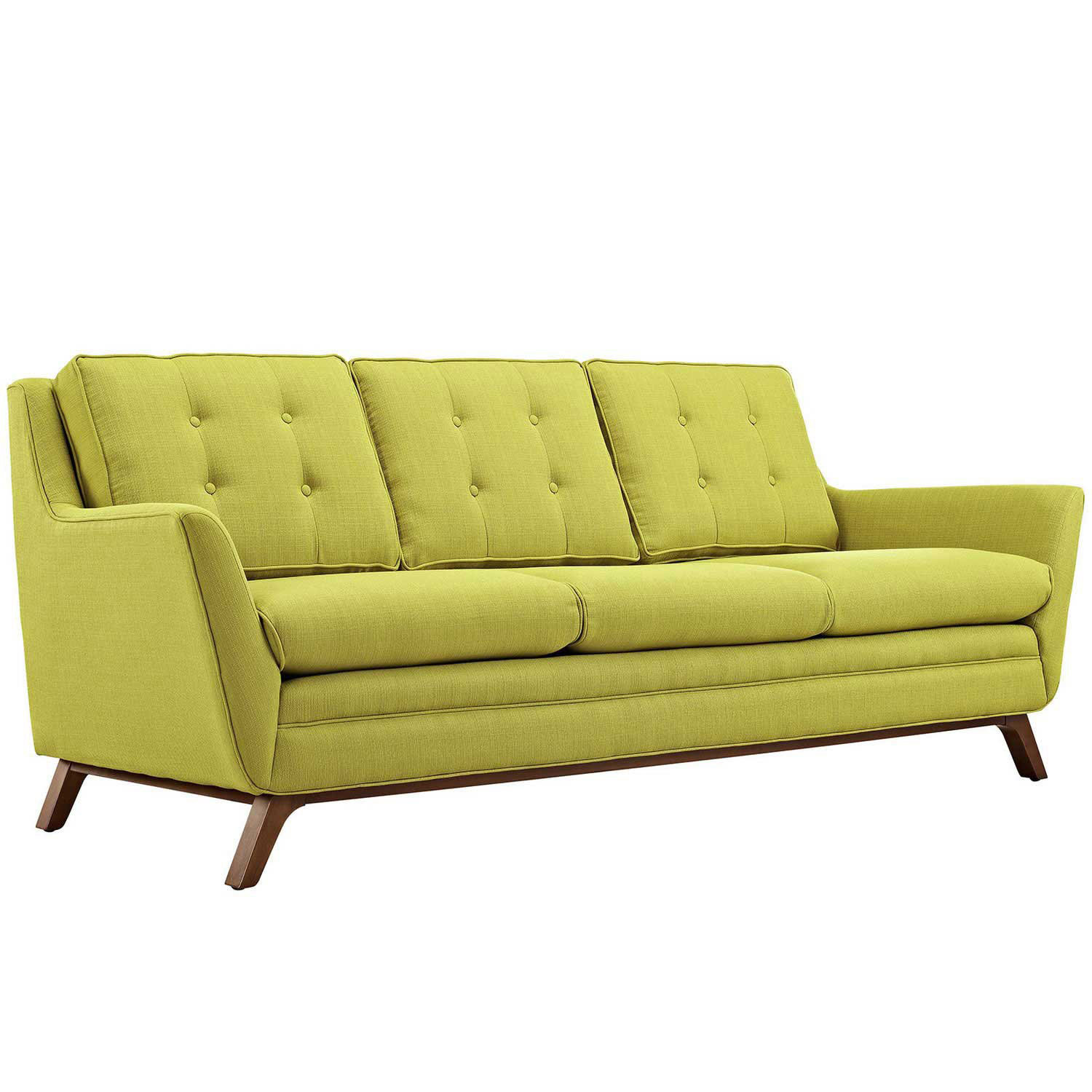 Modway Beguile Fabric Sofa - Wheatgrass