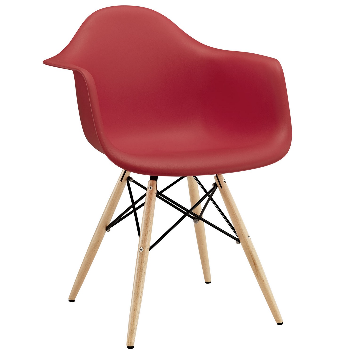Modway Pyramid Dining Armchair - Red