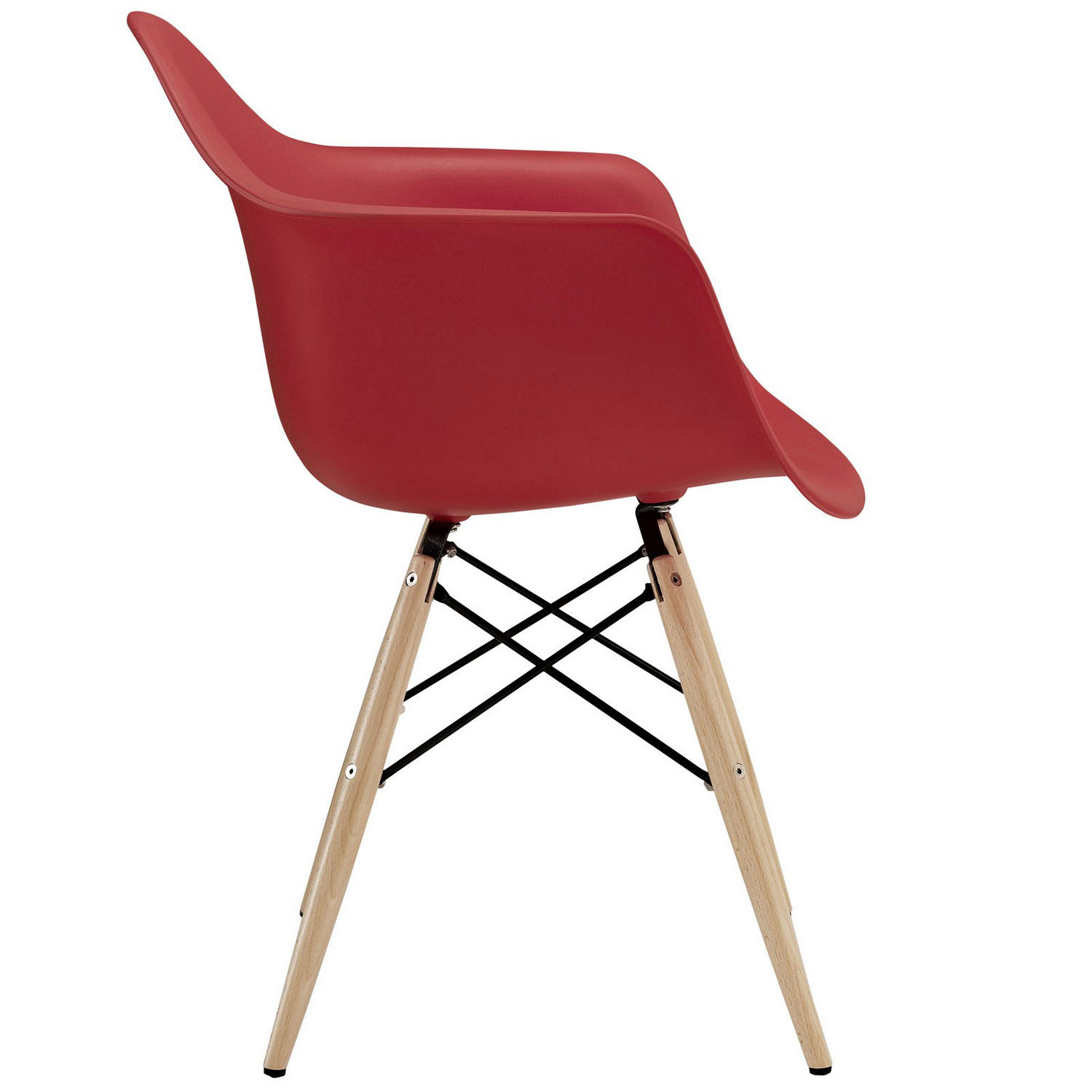 Modway Pyramid Dining Armchair - Red