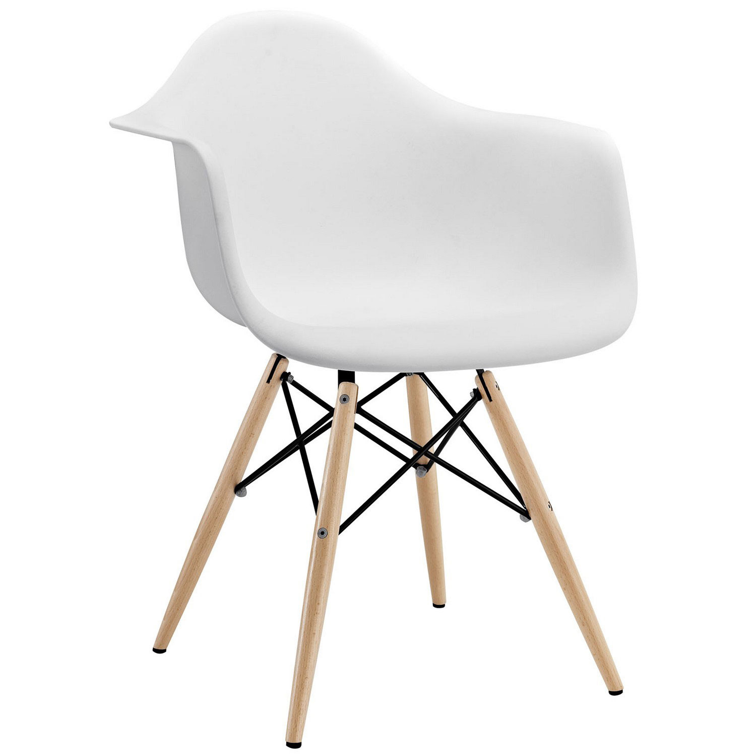 Modway Pyramid Dining Armchair - White