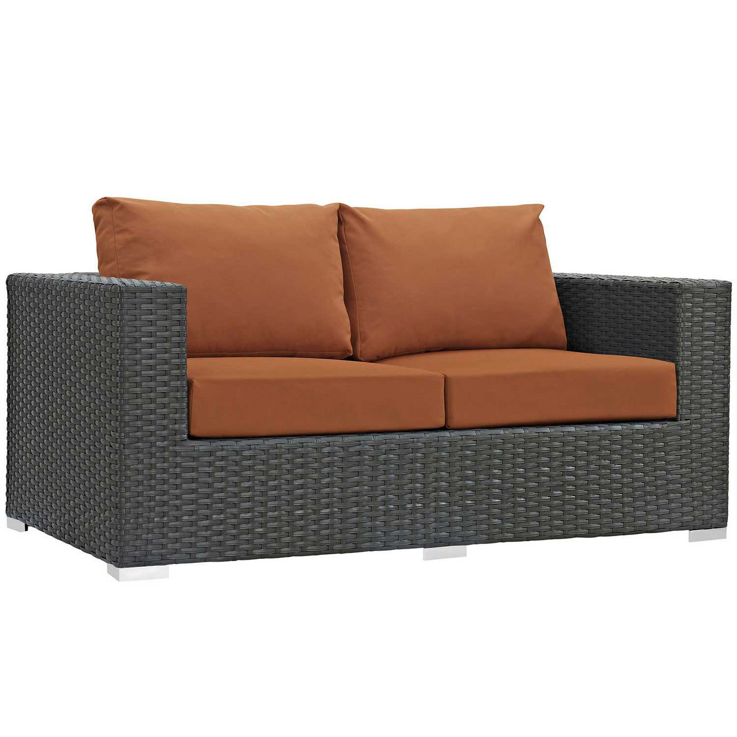 Modway Sojourn Outdoor Patio SunbrellaLoveseat - Canvas Tuscan