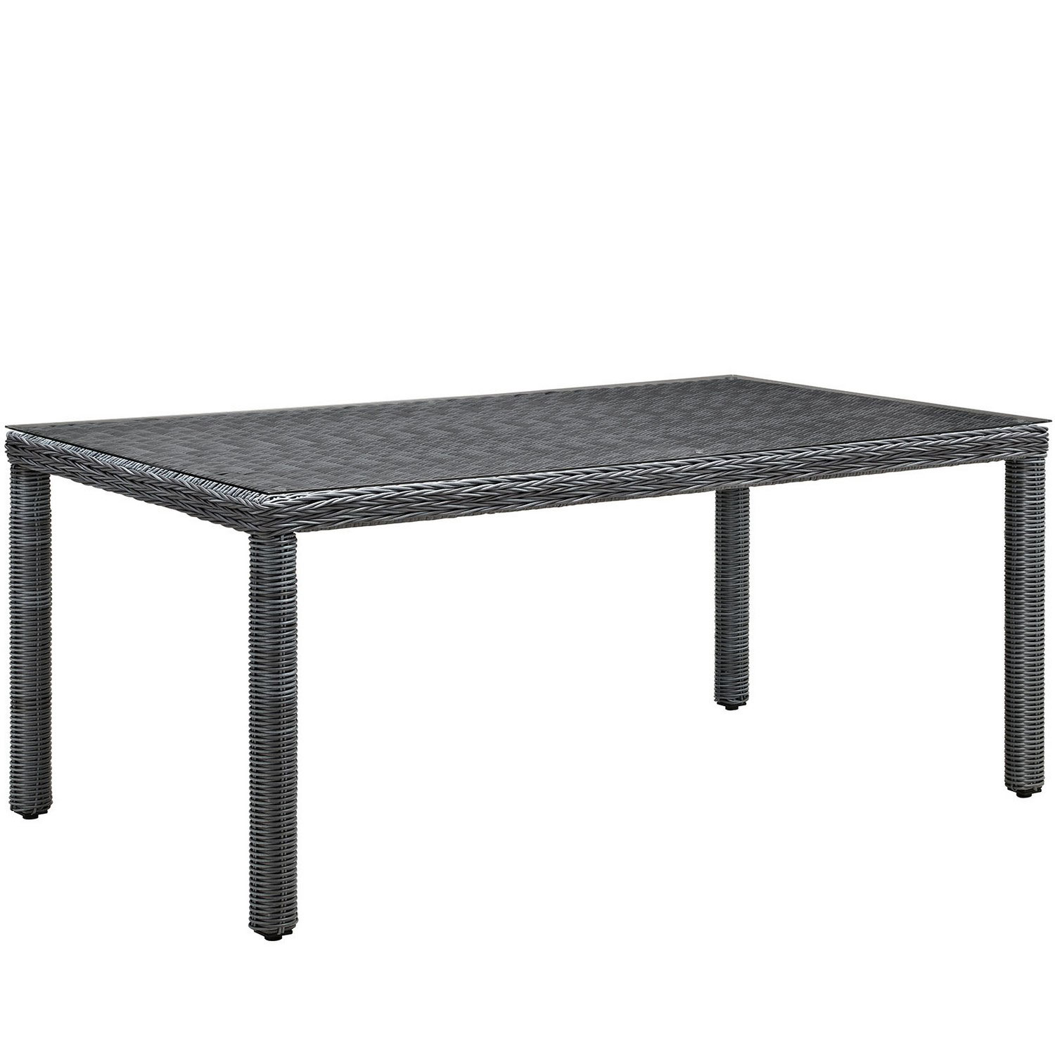 Modway Summon 70-inch Outdoor Patio Dining Table - Gray