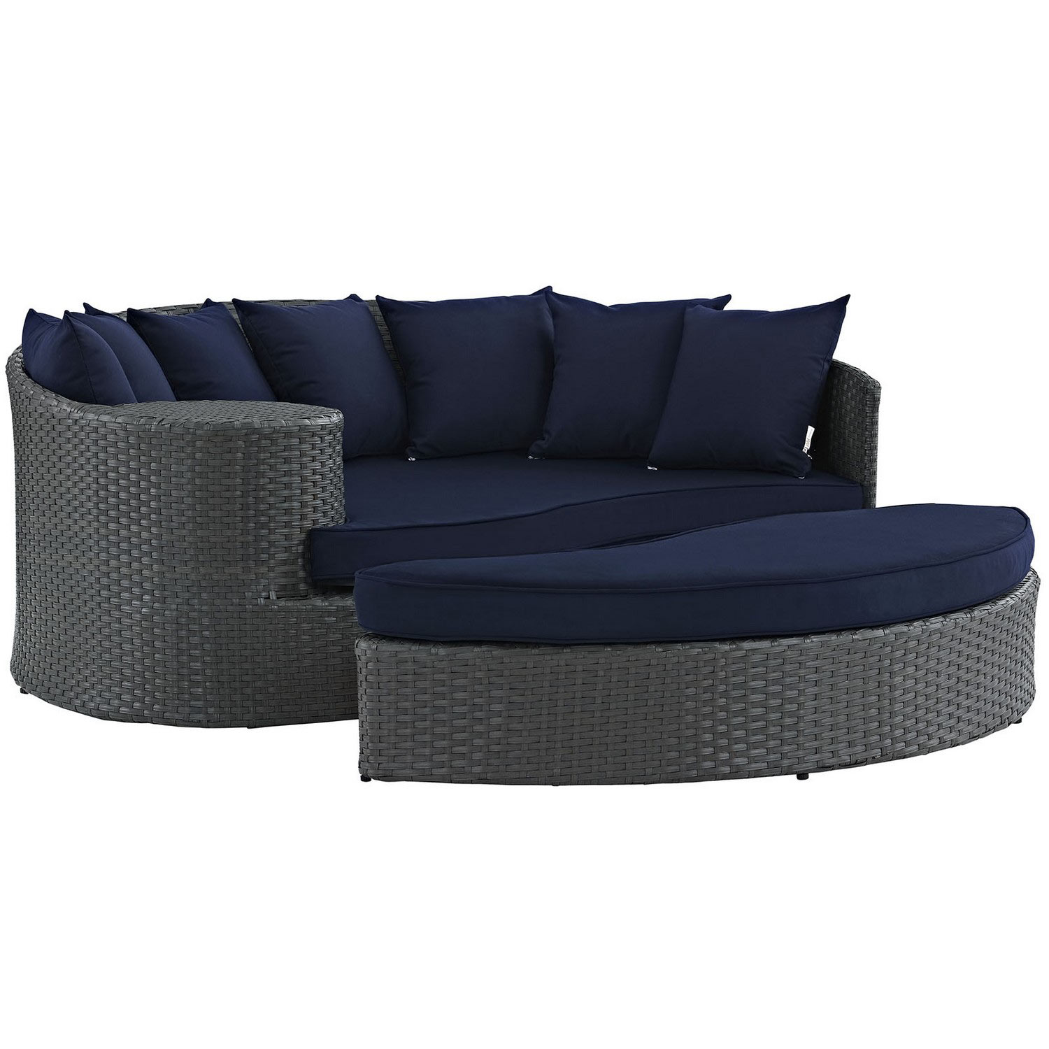 Modway Sojourn Outdoor Patio Sunbrella Daybed - Canvas Navy