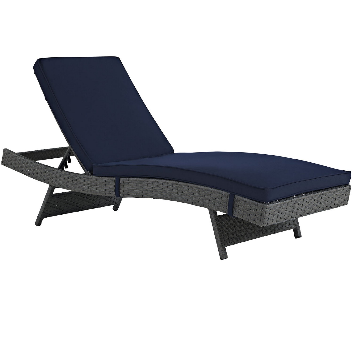 Modway Sojourn Outdoor Patio Sunbrella Chaise - Canvas Navy