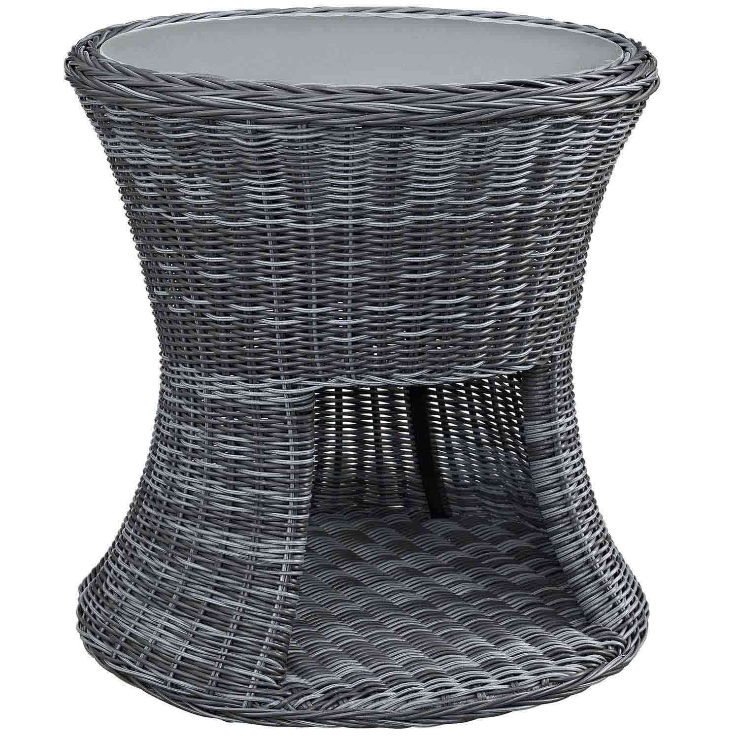 Modway Summon Outdoor Patio Side Table - Gray