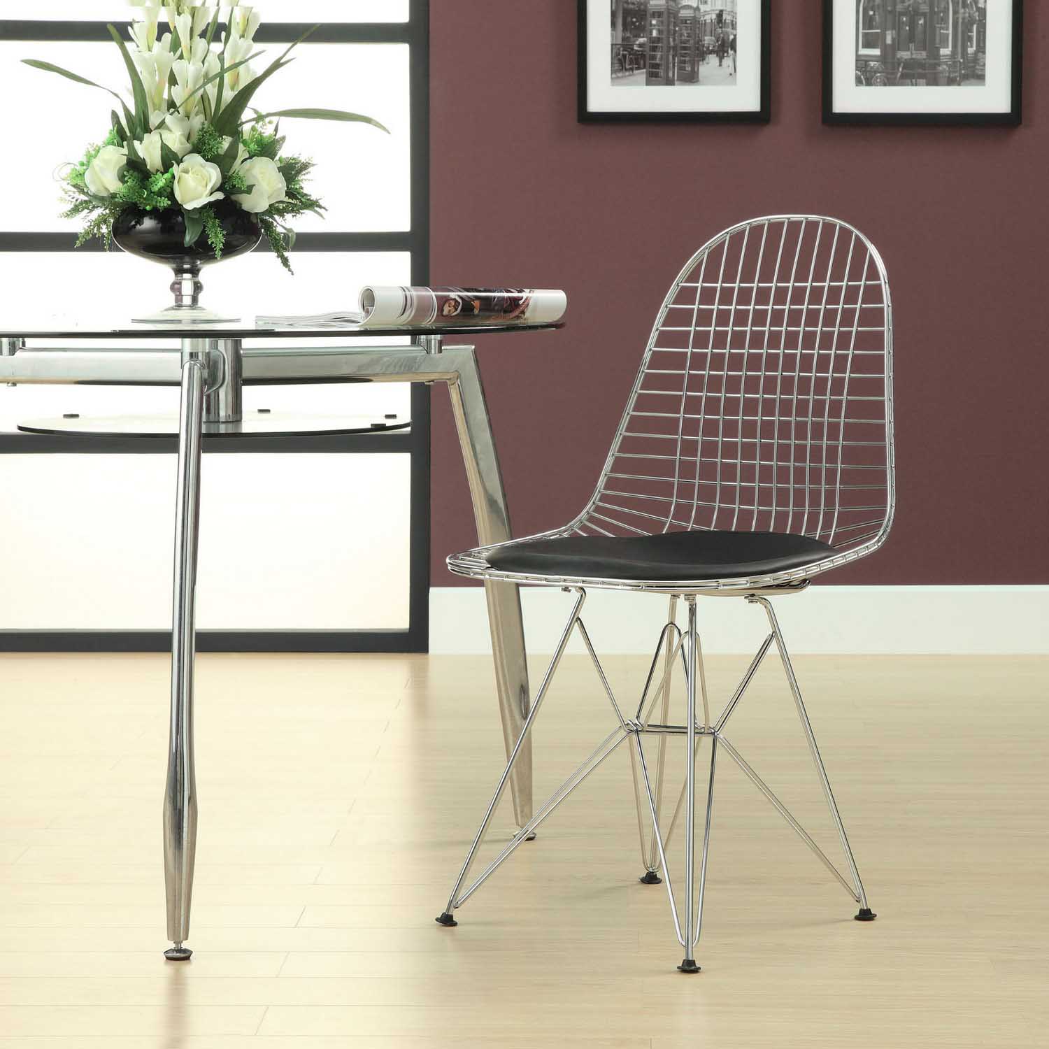 Modway Tower Dining Side Chair - Black